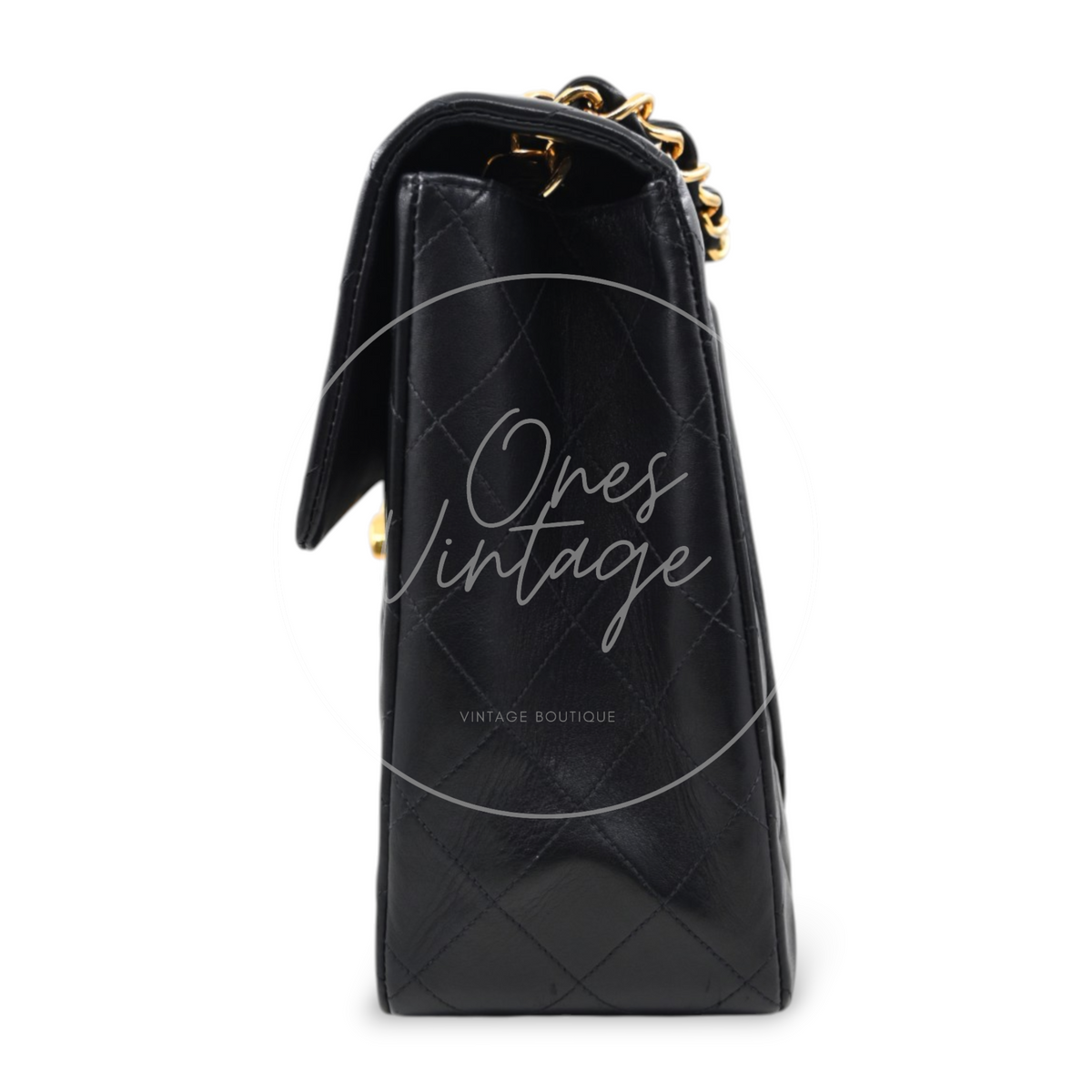 Chanel Maxi Flap Bag 34 Quilted Lambskin Black GHW Series 3