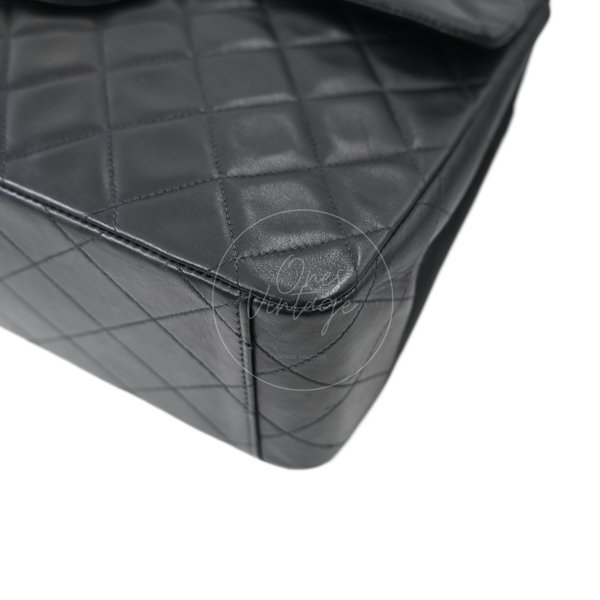 Chanel Maxi Flap Bag 34 Quilted Lambskin Black GHW Series 3
