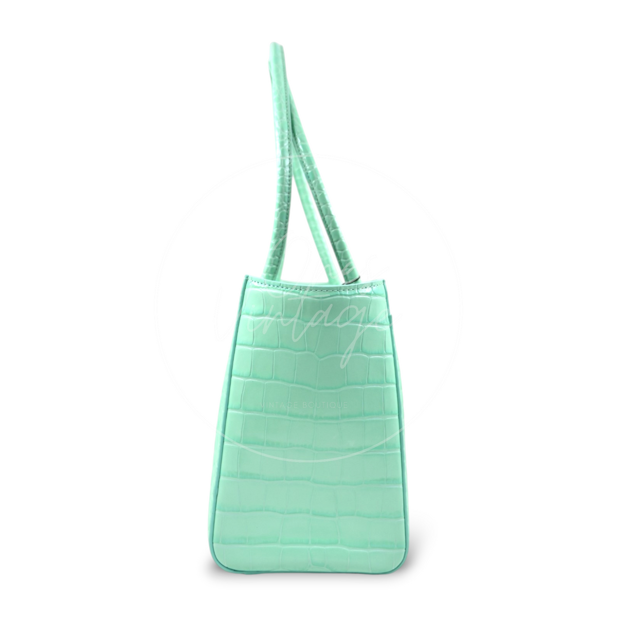 Chanel Cerf Crocodile Embossed Calfskin Tote Bag GHW Green Series UK