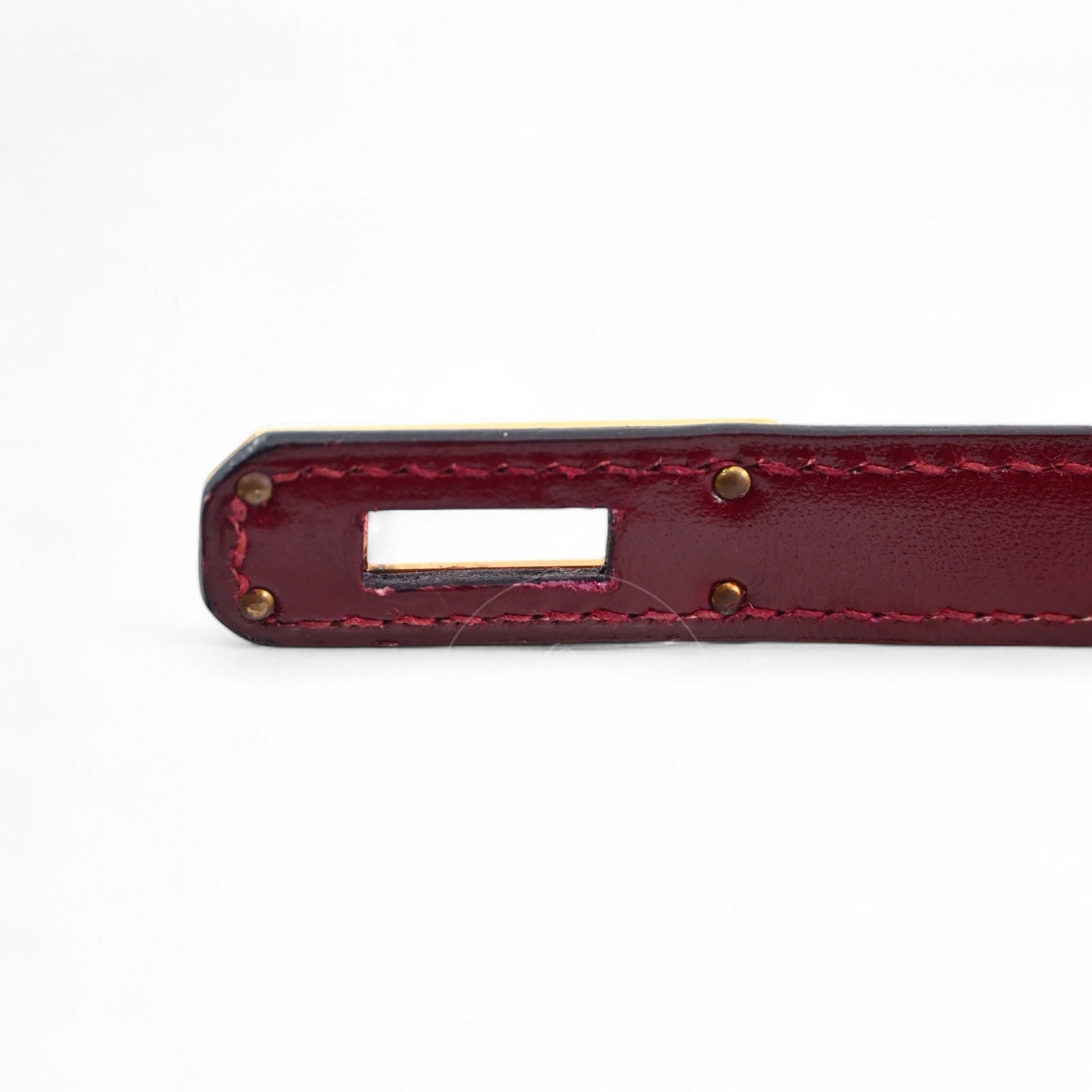 [Pre-owned]Hermes Vintage Mini Kelly Rouge H Box GHW Stamp Circle U