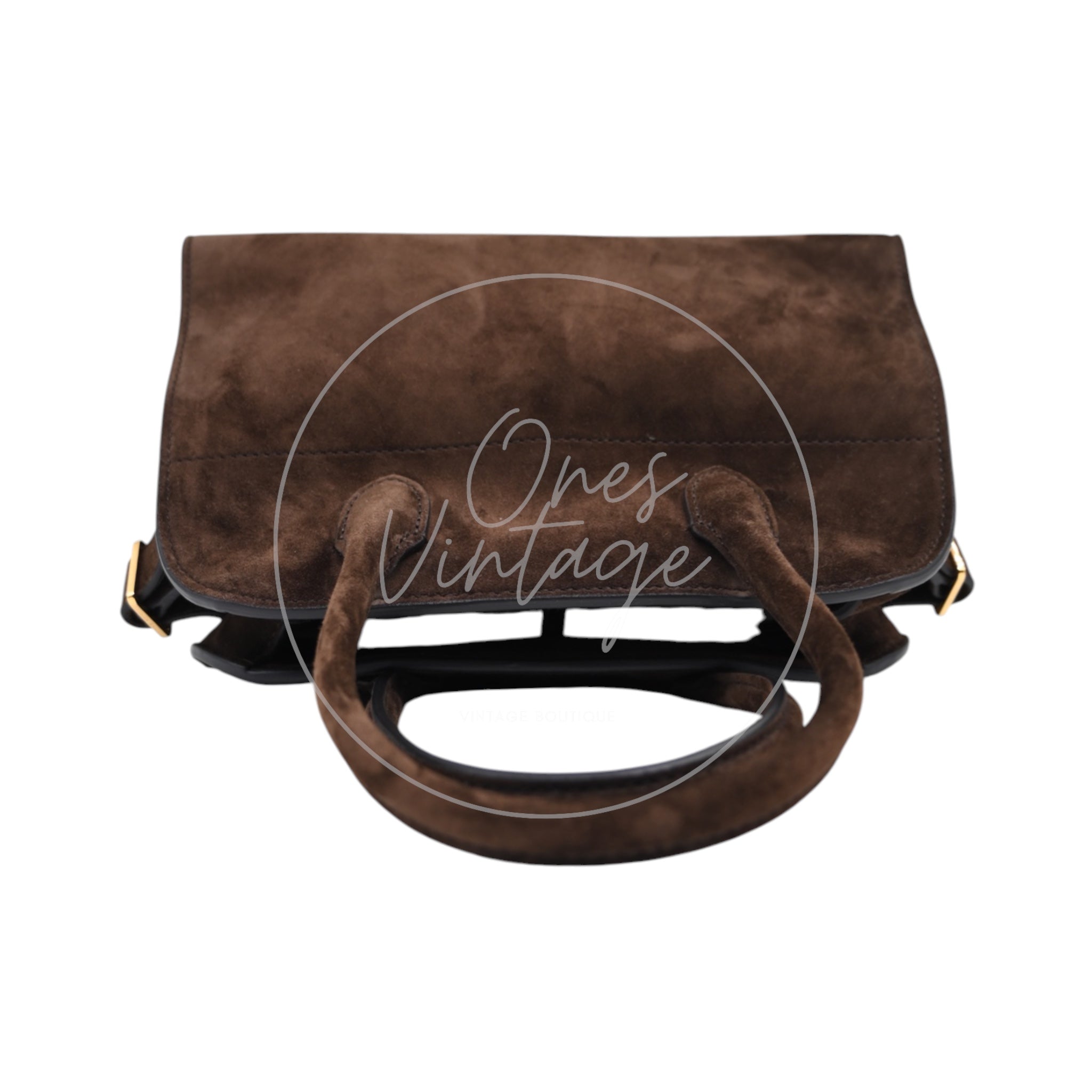 [Unused] The Row Suede Soft Margaux 10 Mocha Bag