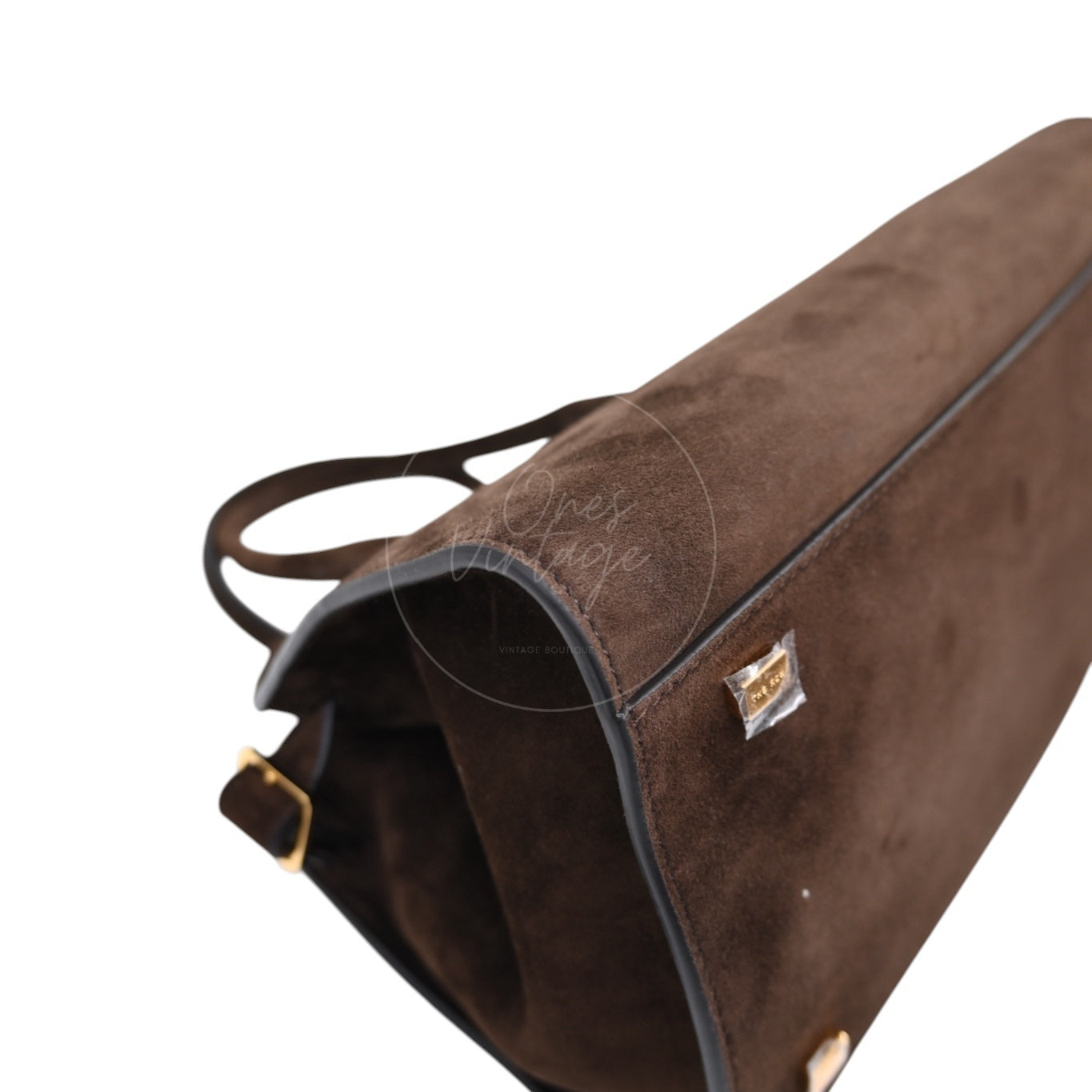 [Unused] The Row Suede Soft Margaux 10 Mocha Bag