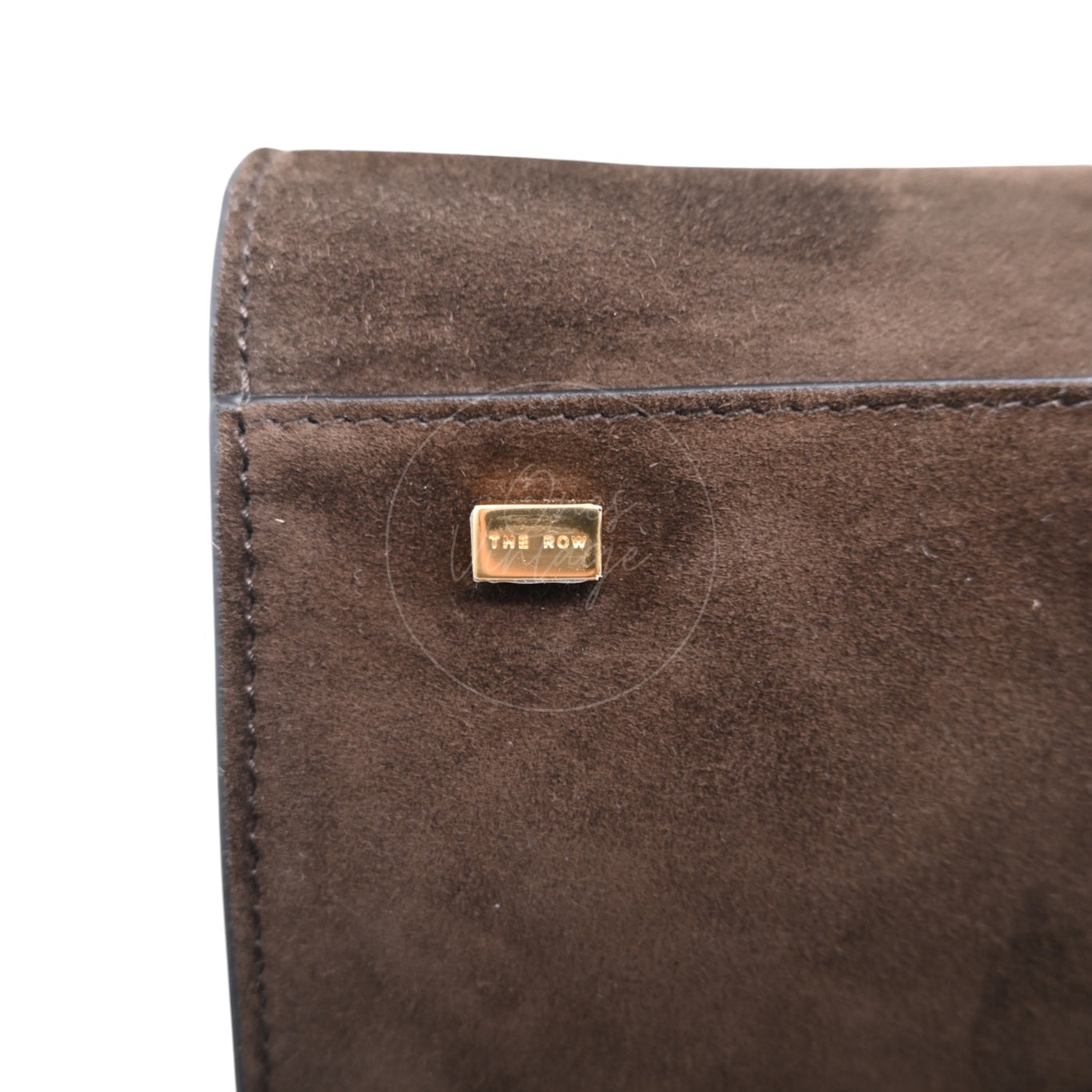 [Unused] The Row Suede Soft Margaux 10 Mocha Bag