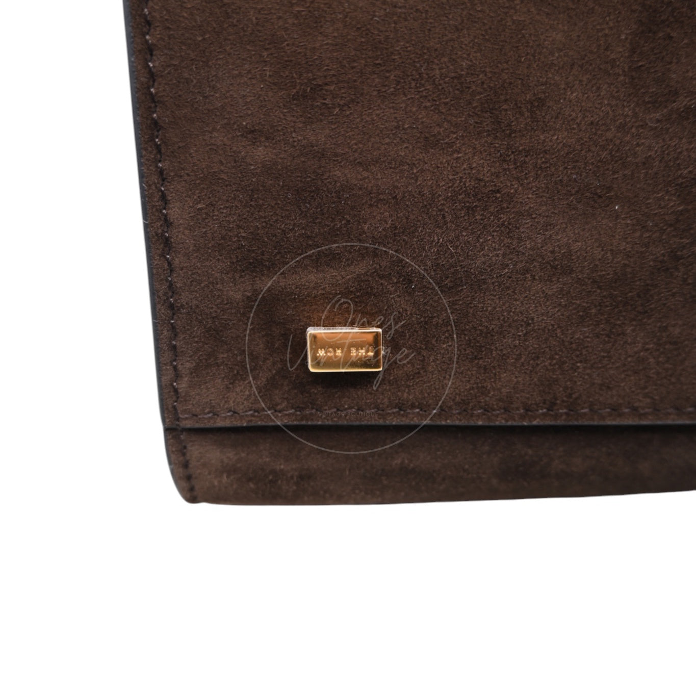 [Unused] The Row Suede Soft Margaux 10 Mocha Bag
