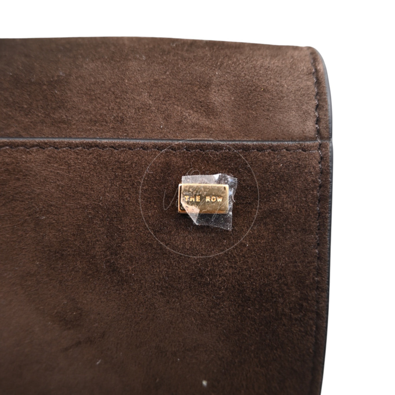 [Unused] The Row Suede Soft Margaux 10 Mocha Bag