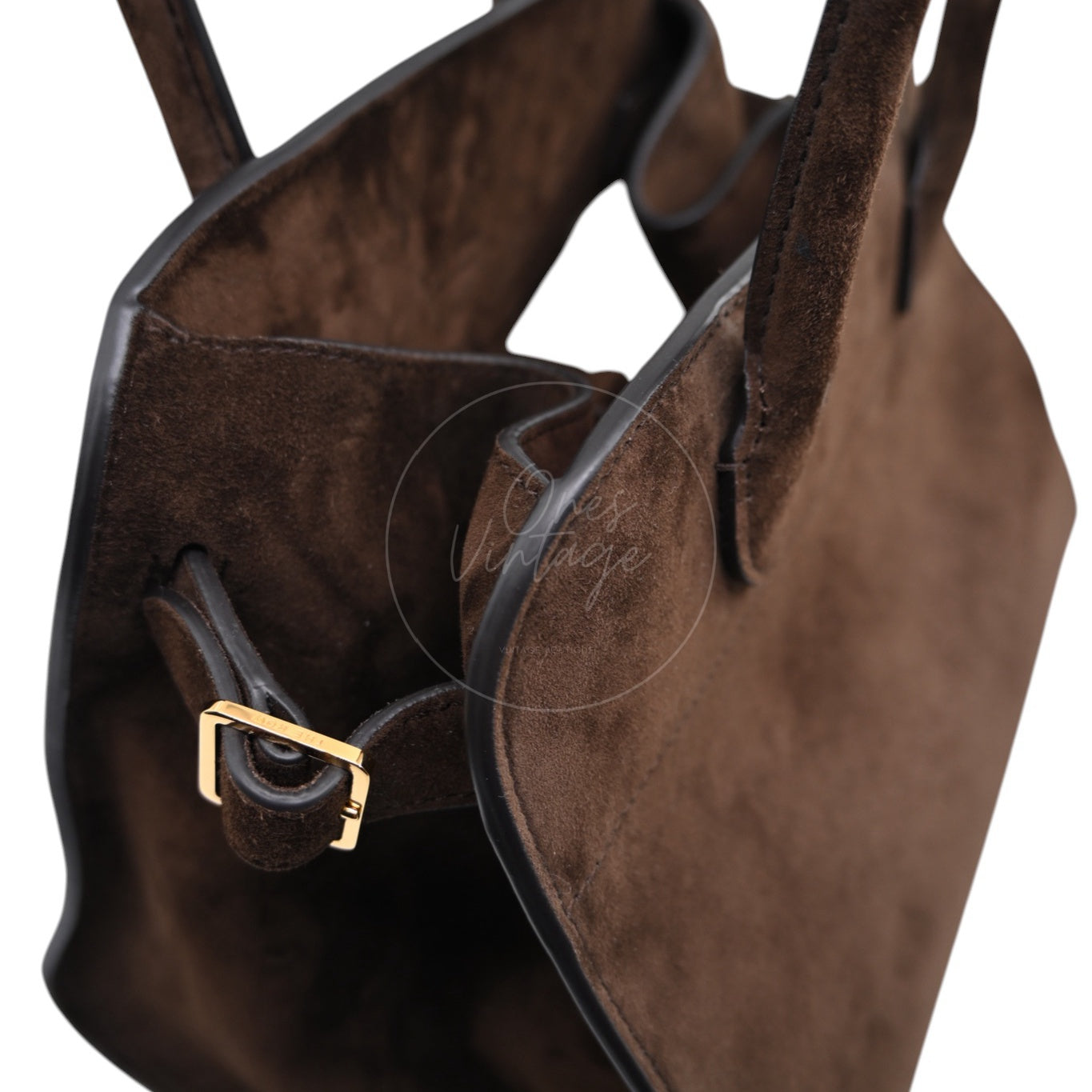 [Unused] The Row Suede Soft Margaux 10 Mocha Bag
