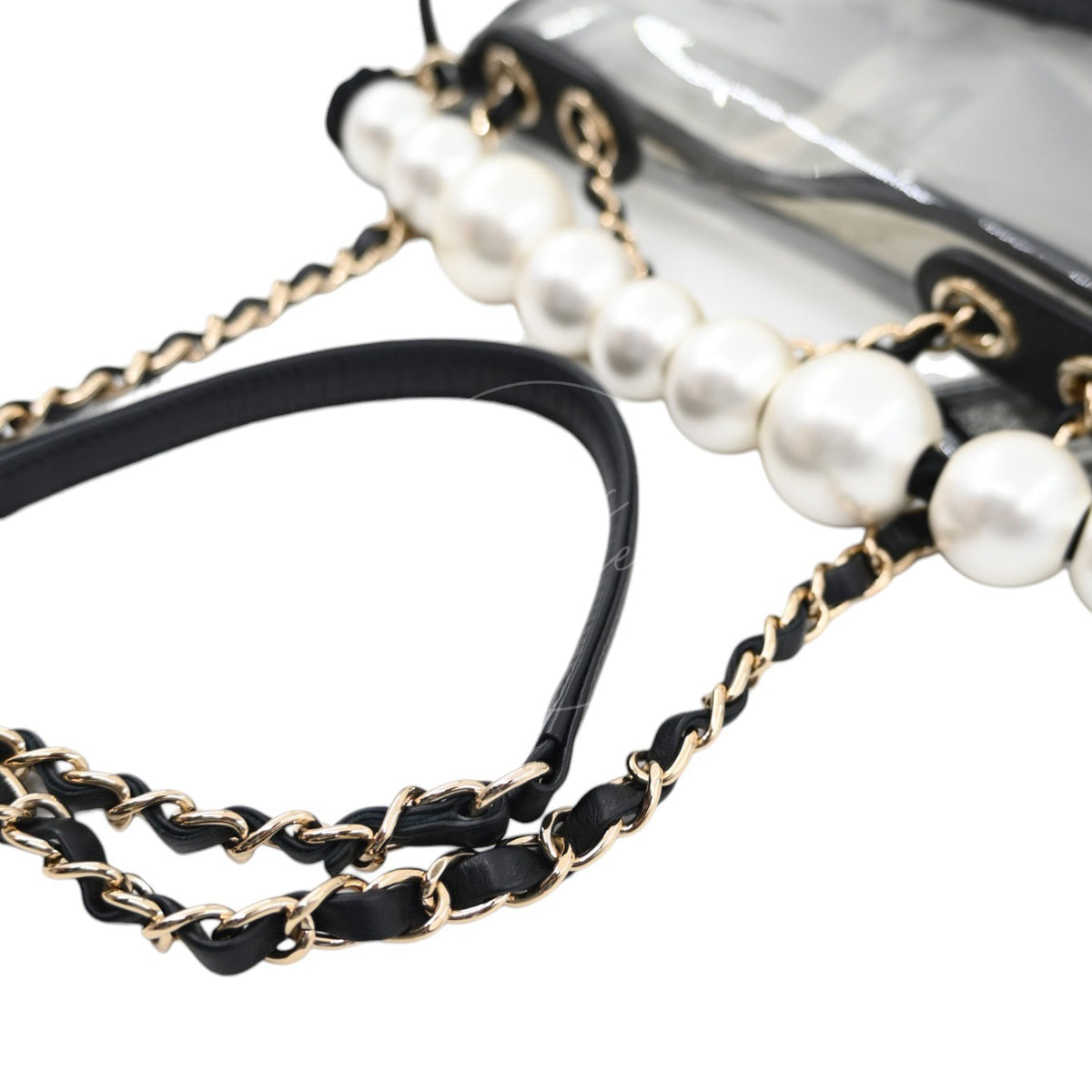 Chanel Sand by The Sea Pearl Clear Classic Flap Bag GHW Clear Series 27