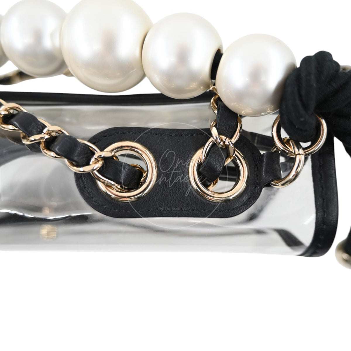 Chanel Sand by The Sea Pearl Clear Classic Flap Bag GHW Clear Series 27