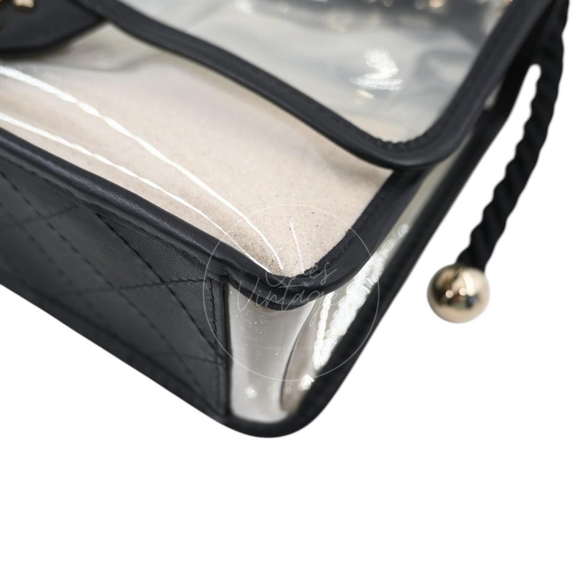Chanel Sand by The Sea Pearl Clear Classic Flap Bag GHW Clear Series 27