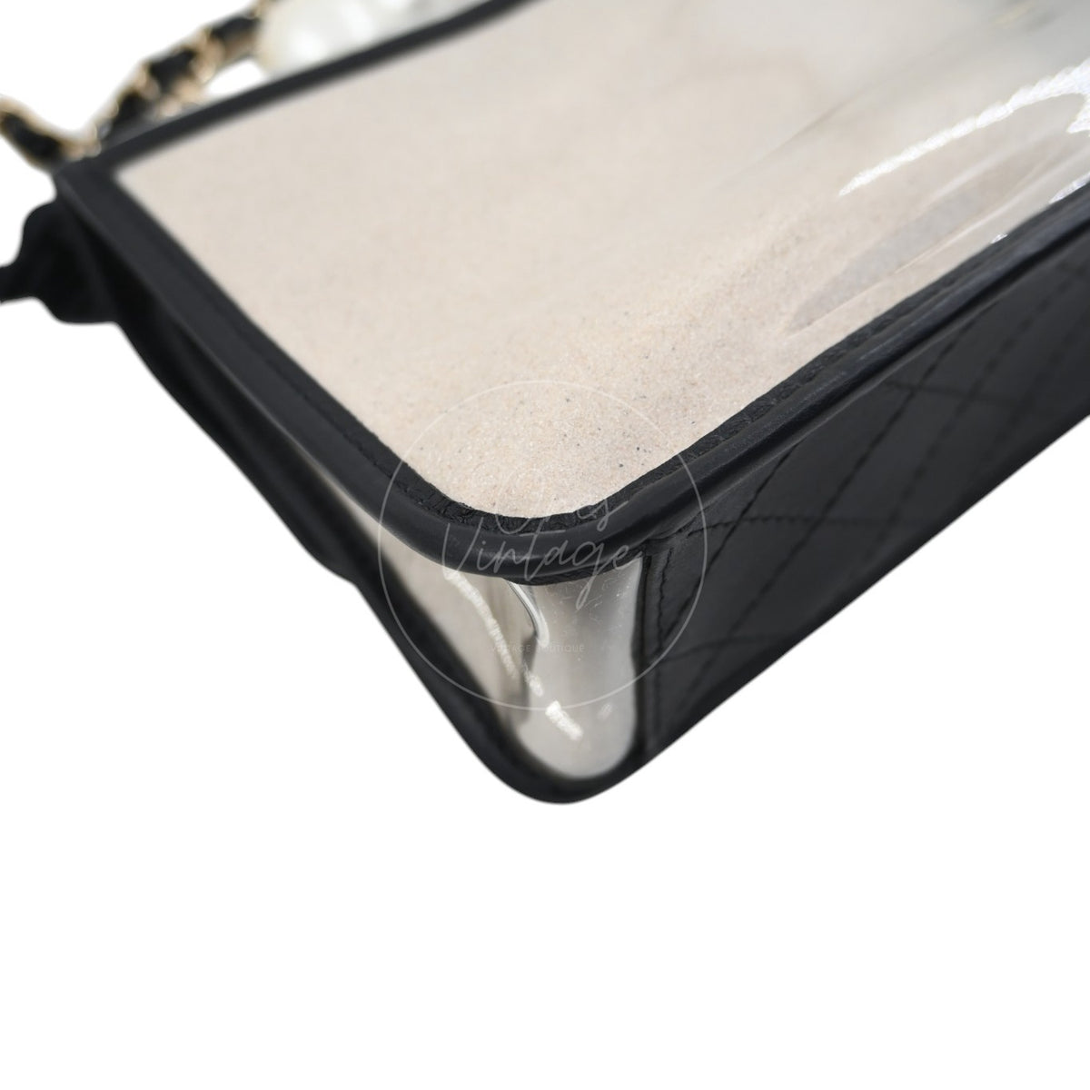 Chanel Sand by The Sea Pearl Clear Classic Flap Bag GHW Clear Series 27