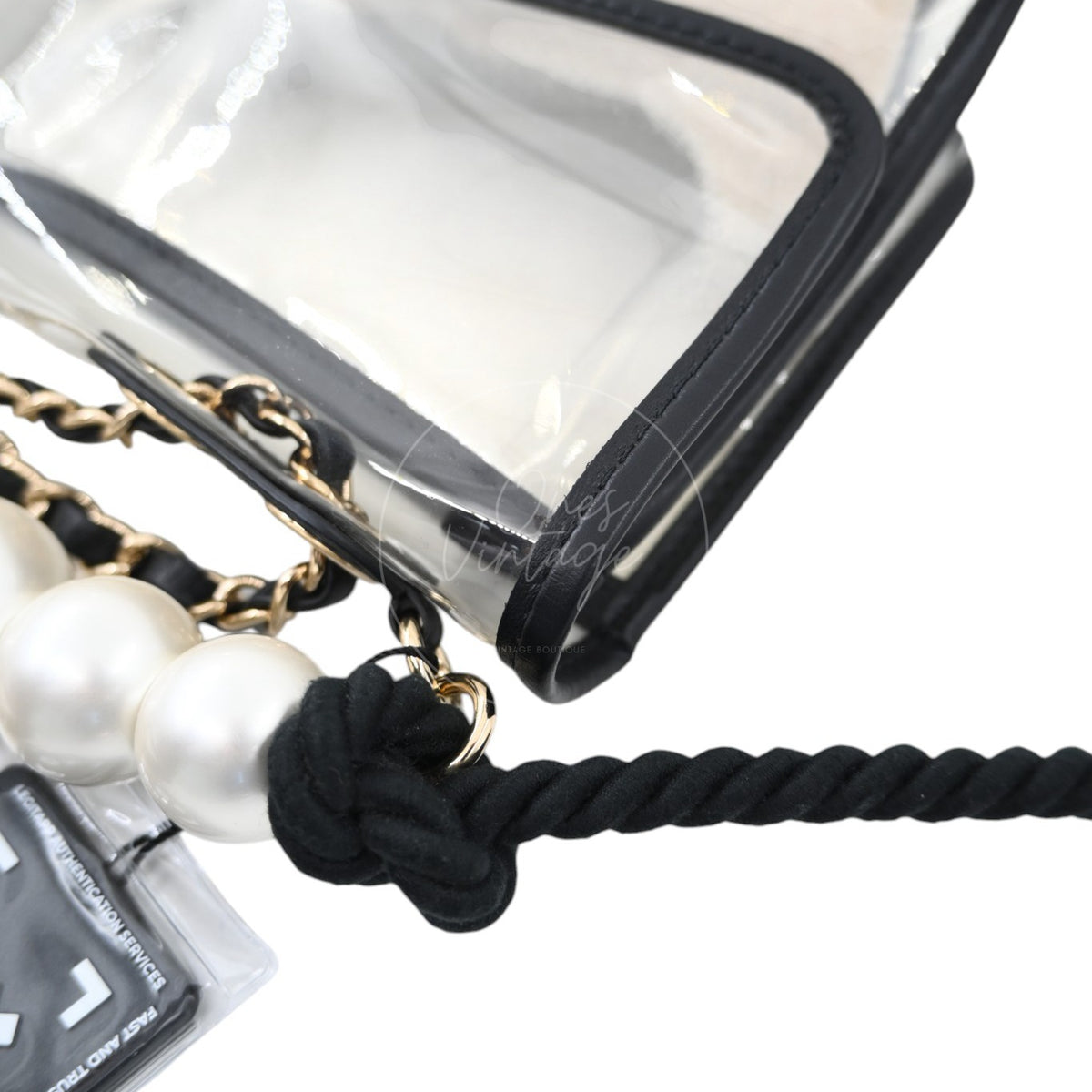 Chanel Sand by The Sea Pearl Clear Classic Flap Bag GHW Clear Series 27