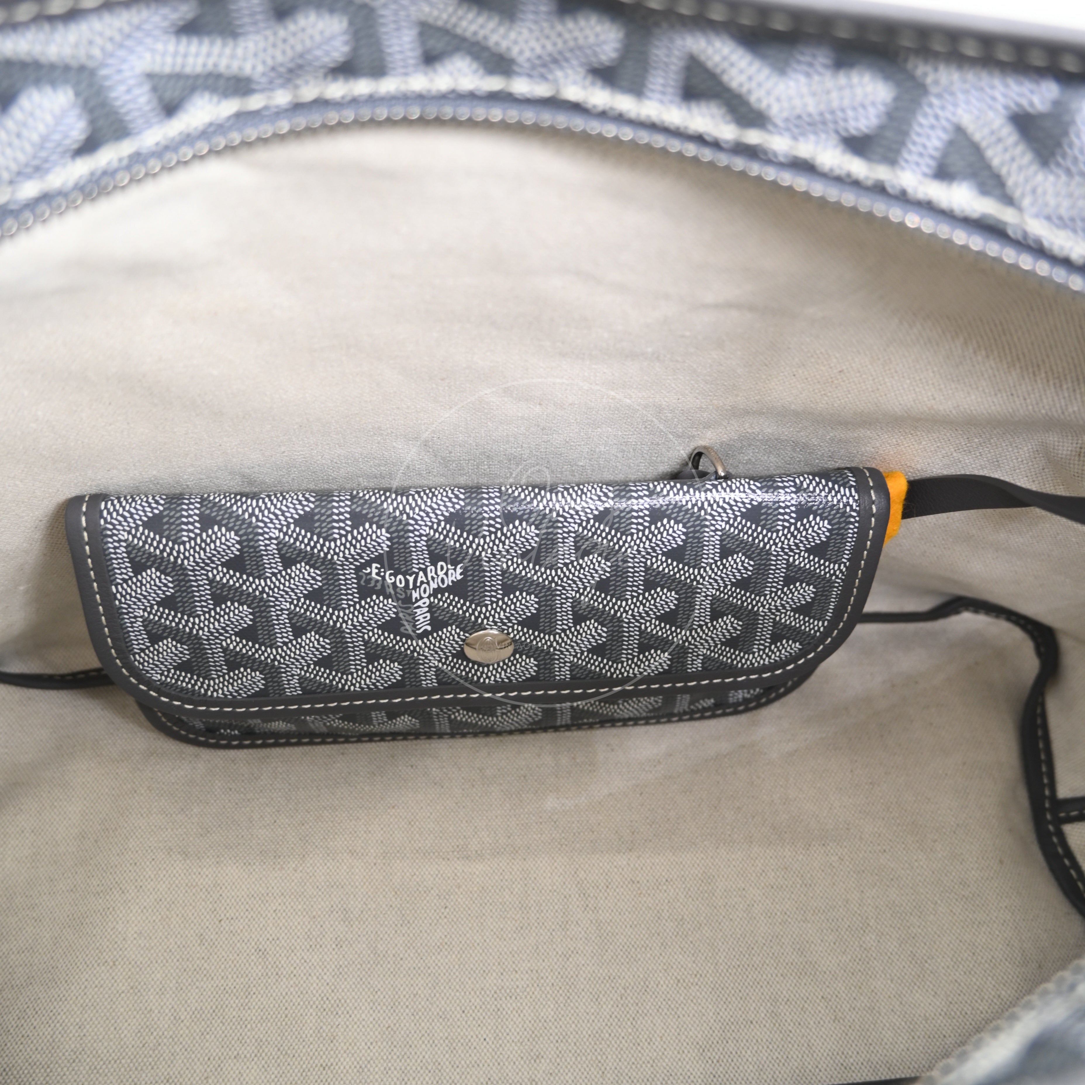 Goyard Bohème Canvas Hobo Bag SHW Grey LME-020252