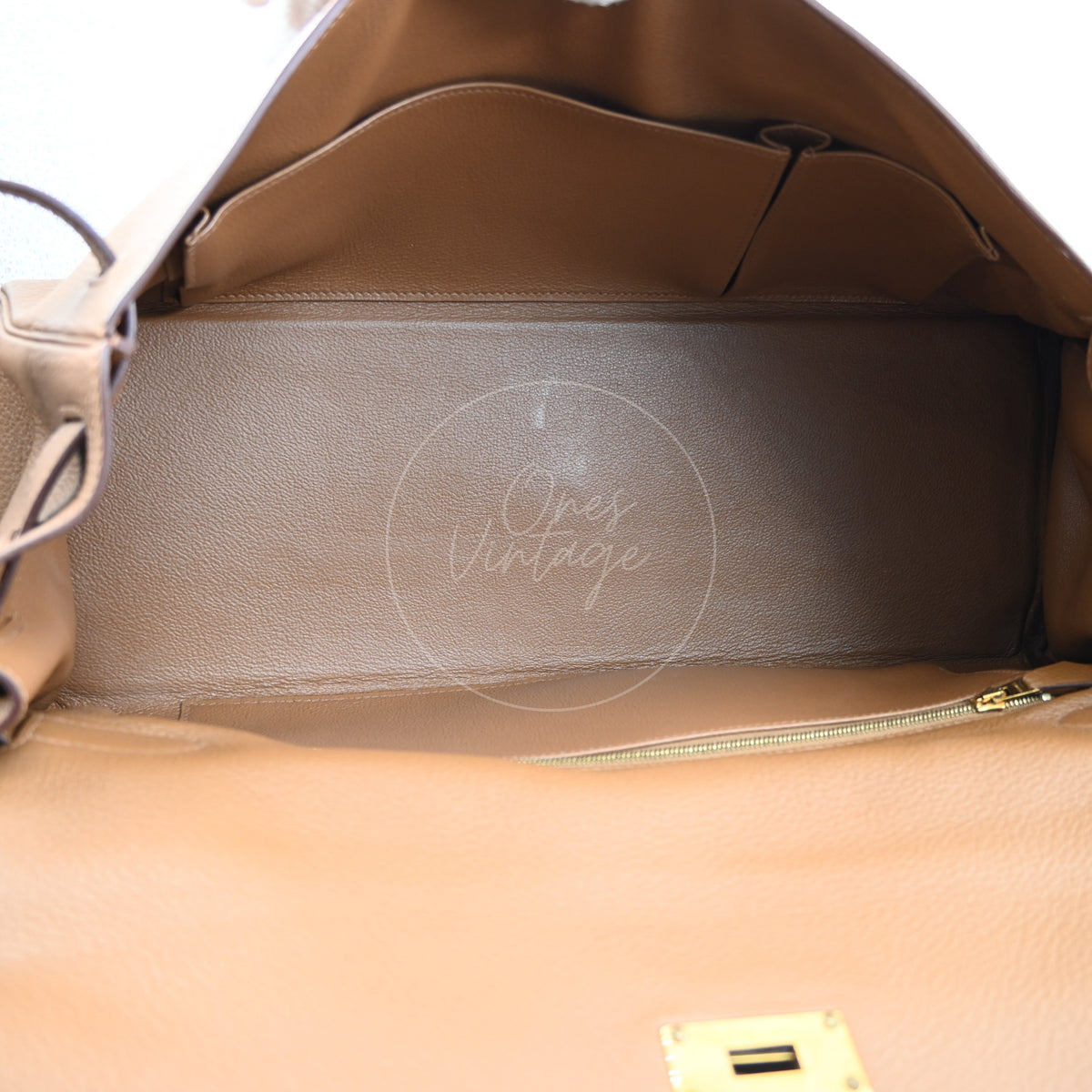 Hermes 42 JPG Kelly Shoulder Togo Fringe Gold GHW Square M