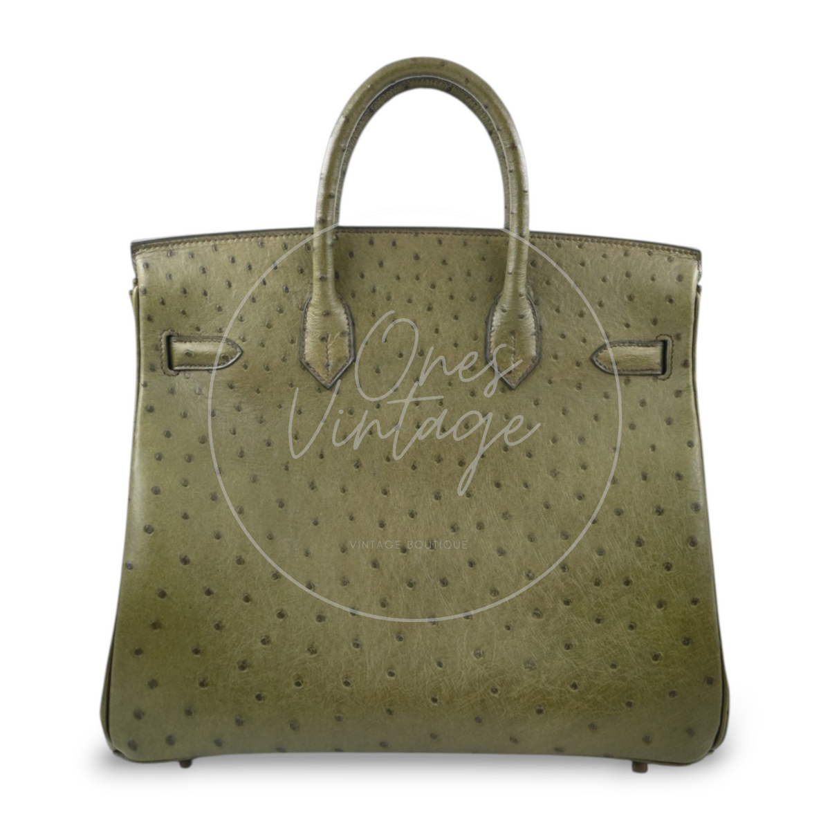 Hermes HAC Birkin 32 Ostrich GHW Olive Circle X