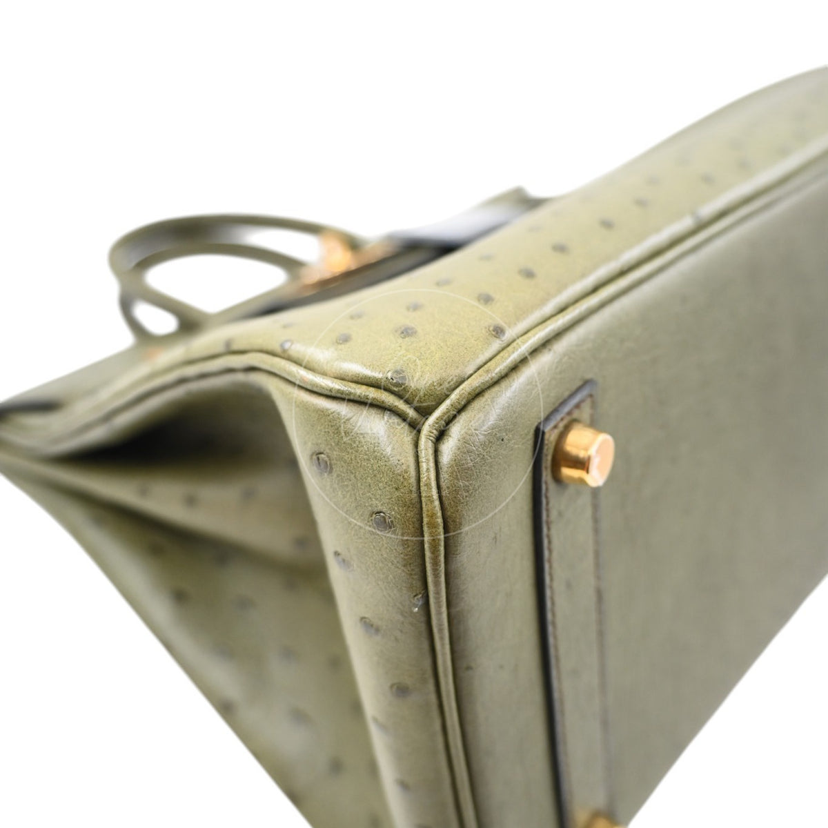 Hermes HAC Birkin 32 Ostrich GHW Olive Circle X