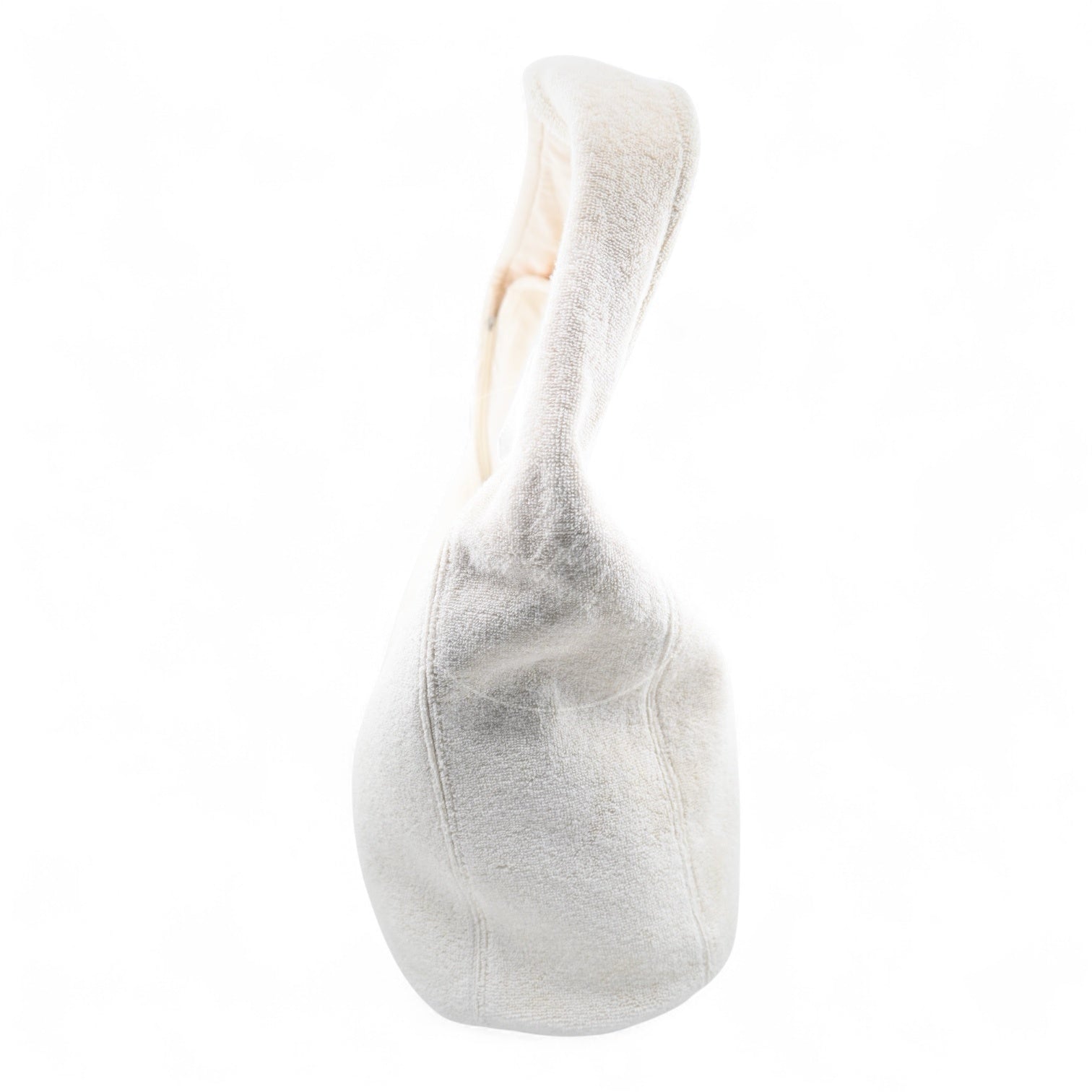[Pre-owned] Chanel Towel Cotton Ivory Shoulder Bag