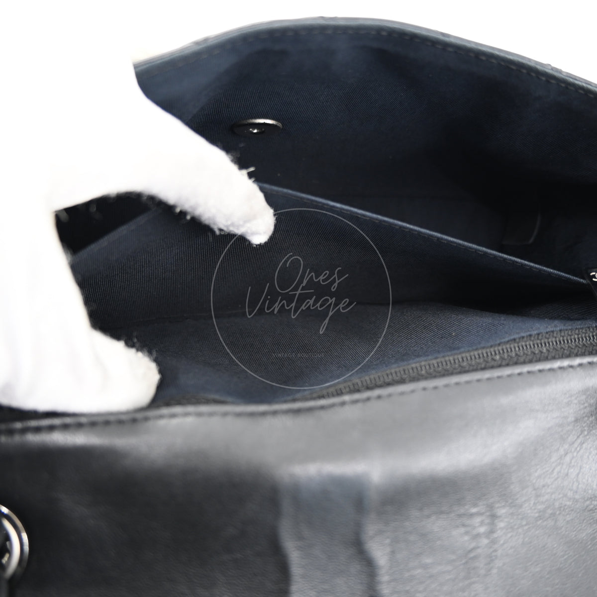 Chanel Quilted Medium Ladybug Flap Bag Lambskin Black SHW Series 14