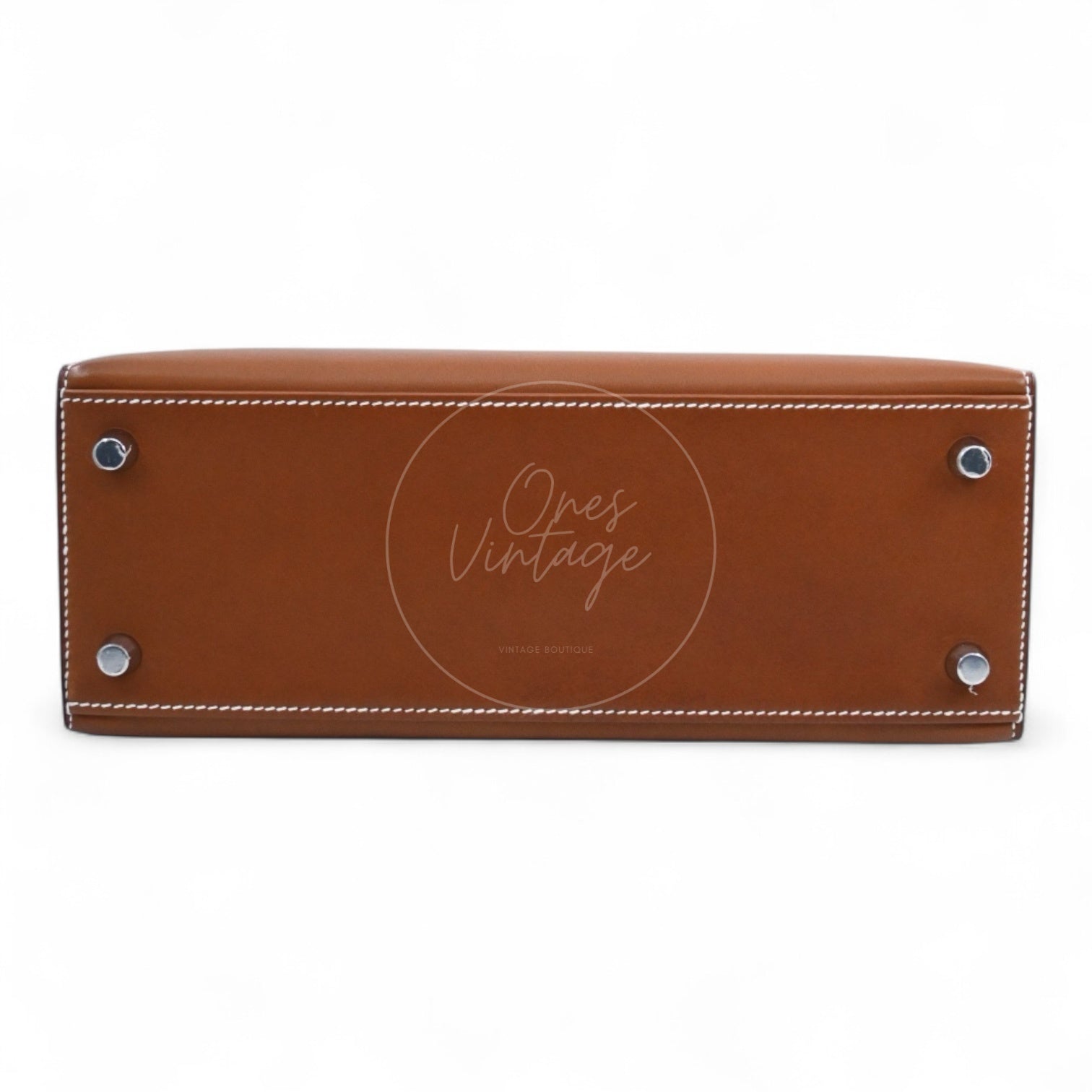 [Pre-owned] Hermes Kelly K25 Barenia Brown Stamp U Bag