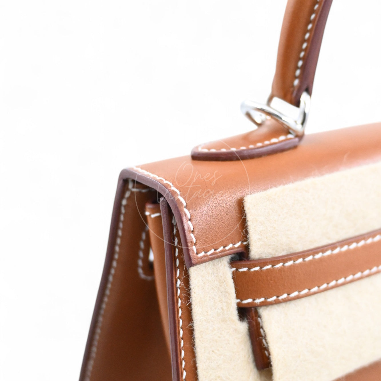 [Pre-owned] Hermes Kelly K25 Barenia Brown Stamp U Bag