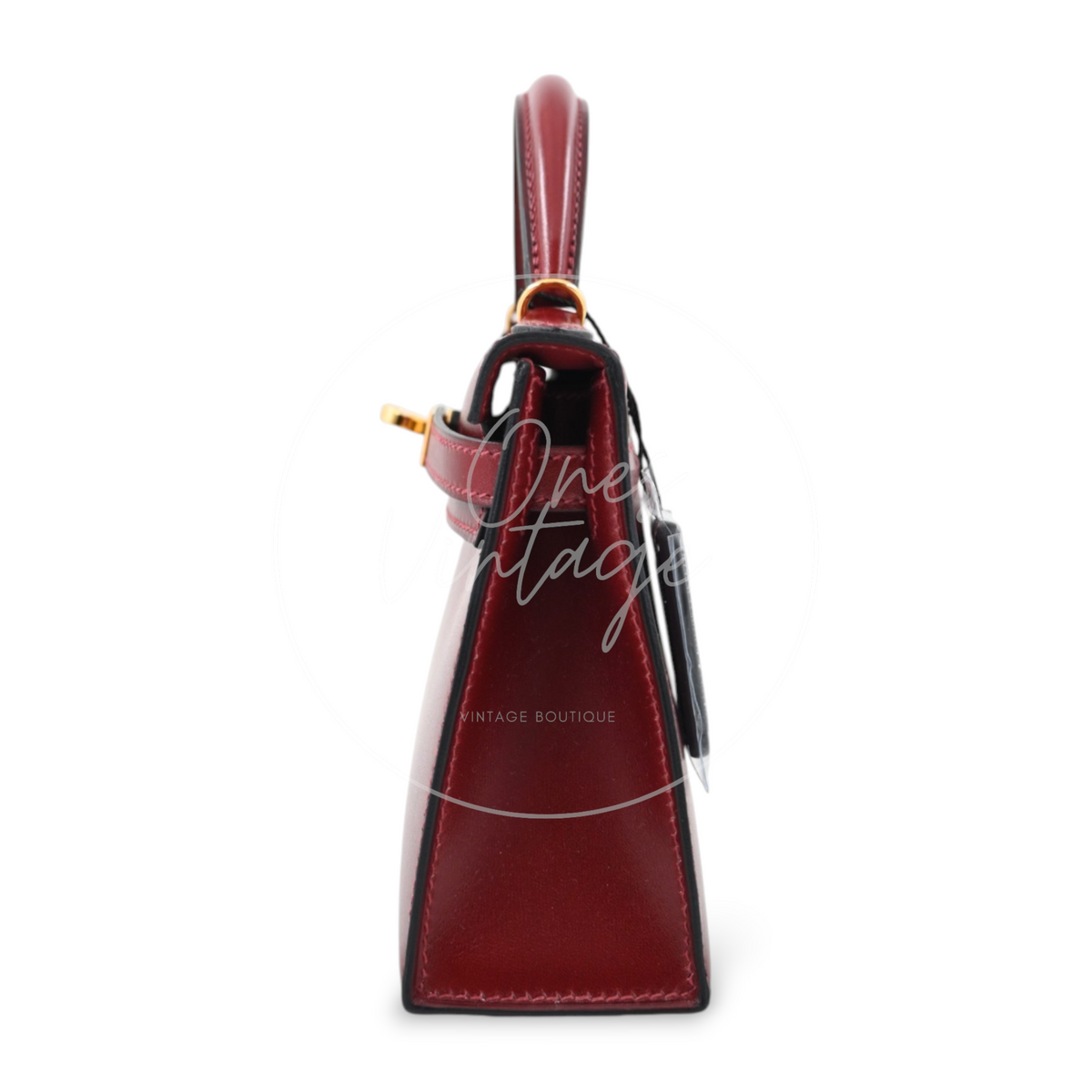 Hermes Mini Kelly Box Leather GHW Rouge H Stamp K
