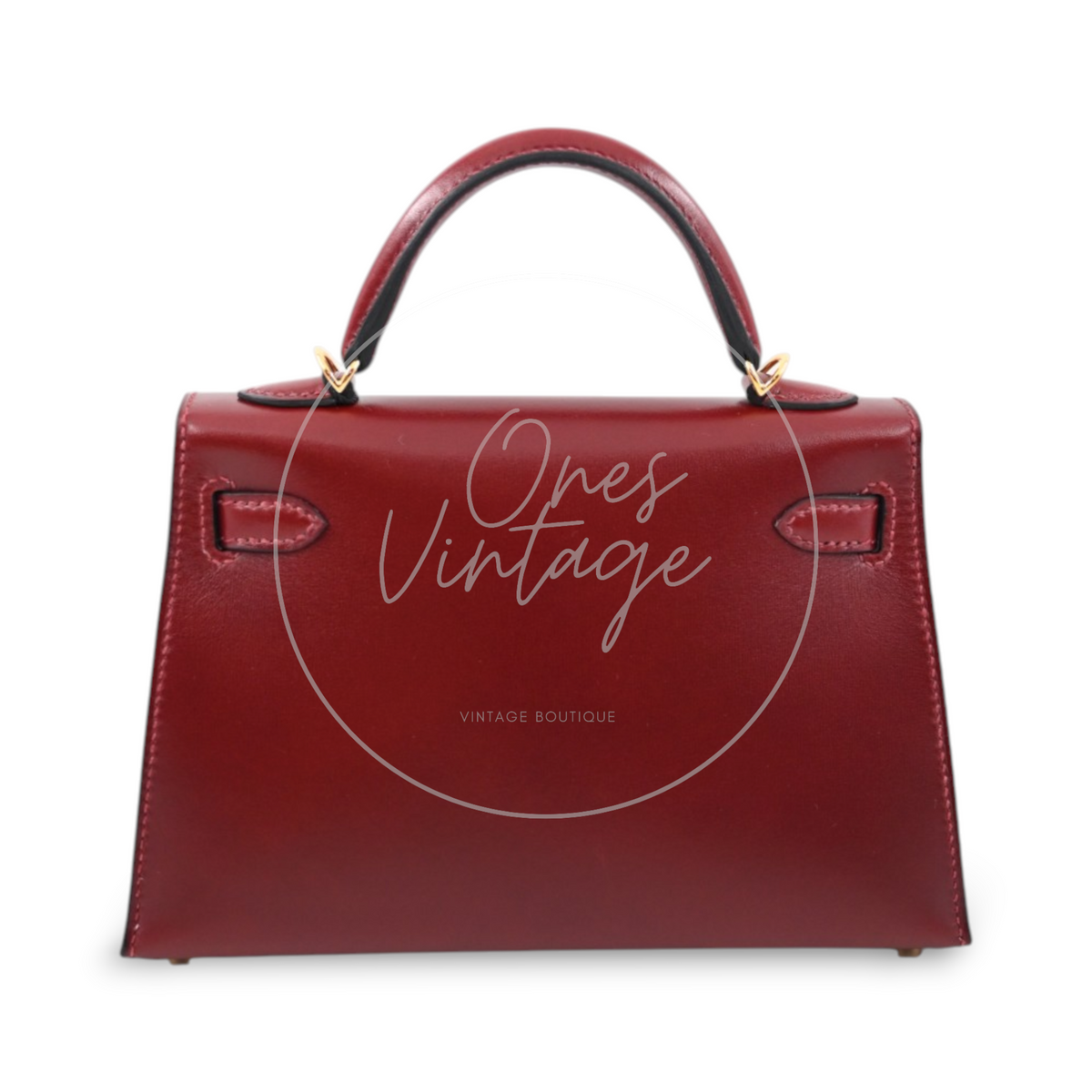 Hermes Mini Kelly Box Leather GHW Rouge H Stamp K