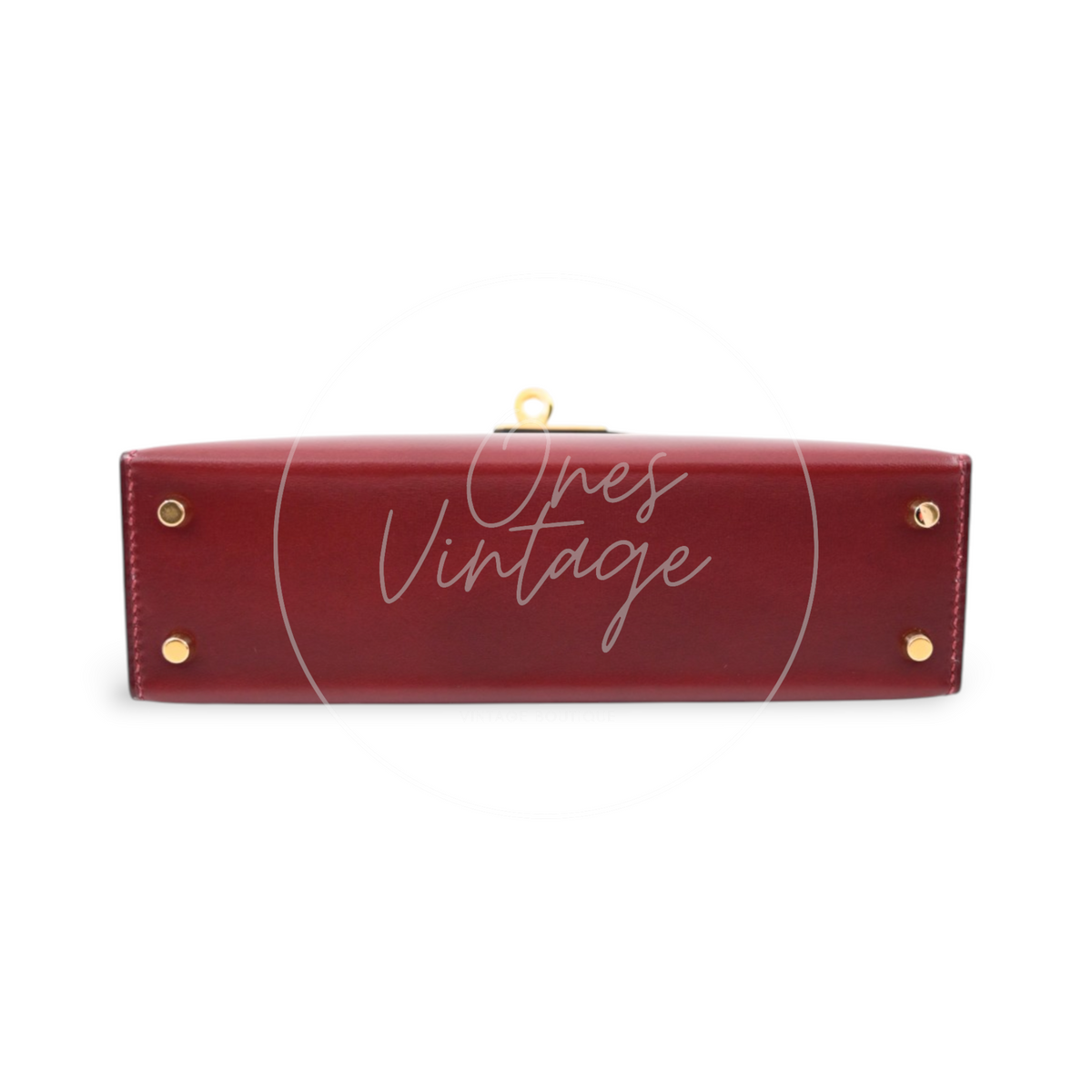 Hermes Mini Kelly Box Leather GHW Rouge H Stamp K