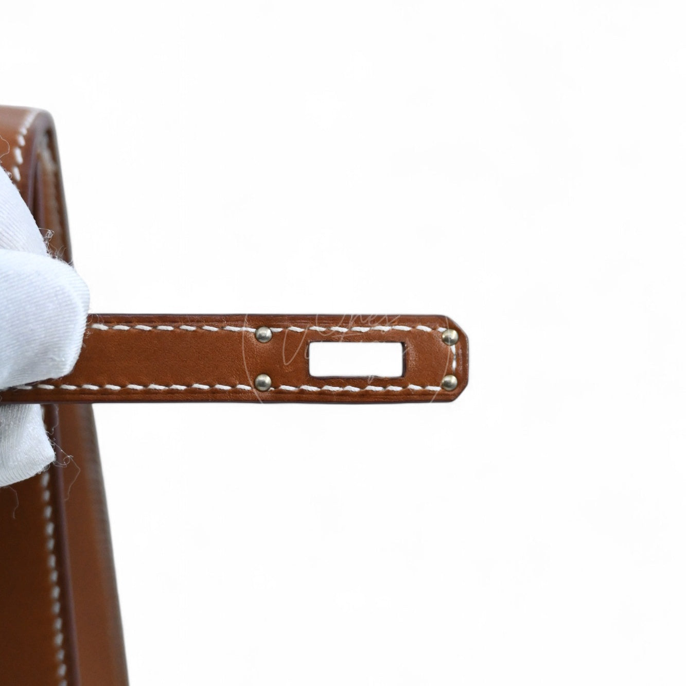 [Pre-owned] Hermes Kelly K25 Barenia Brown Stamp U Bag