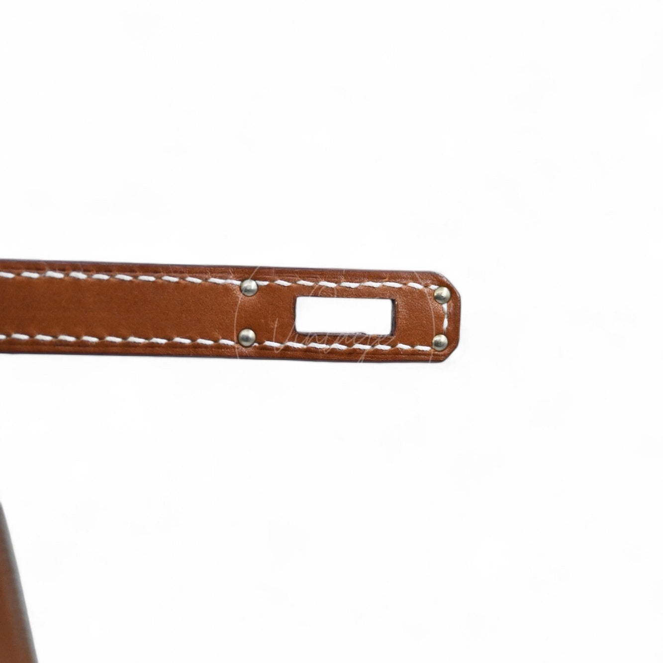 [Pre-owned] Hermes Kelly K25 Barenia Brown Stamp U Bag