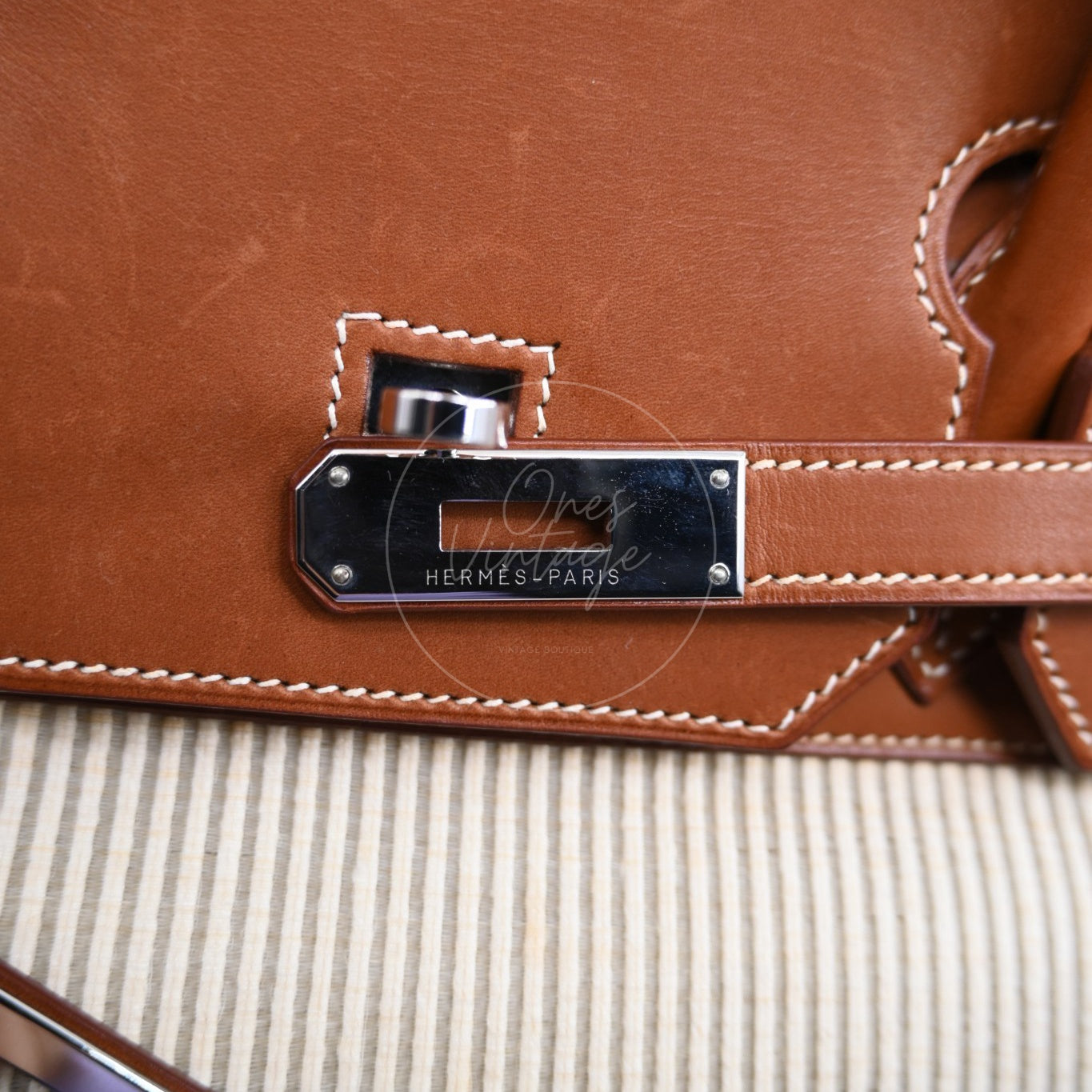 [Pre-owned] Hermes Birkin 40 Barenia with Ponyhair