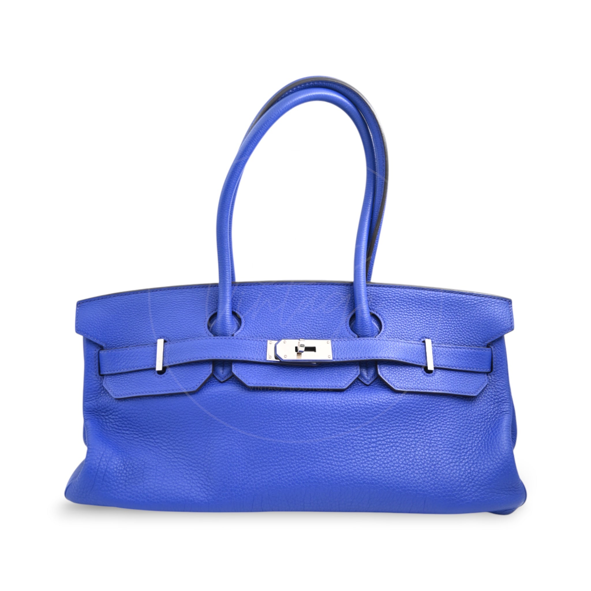 [Pre-owned] Hermes Birkin Shoulder Electronic Blue PHW