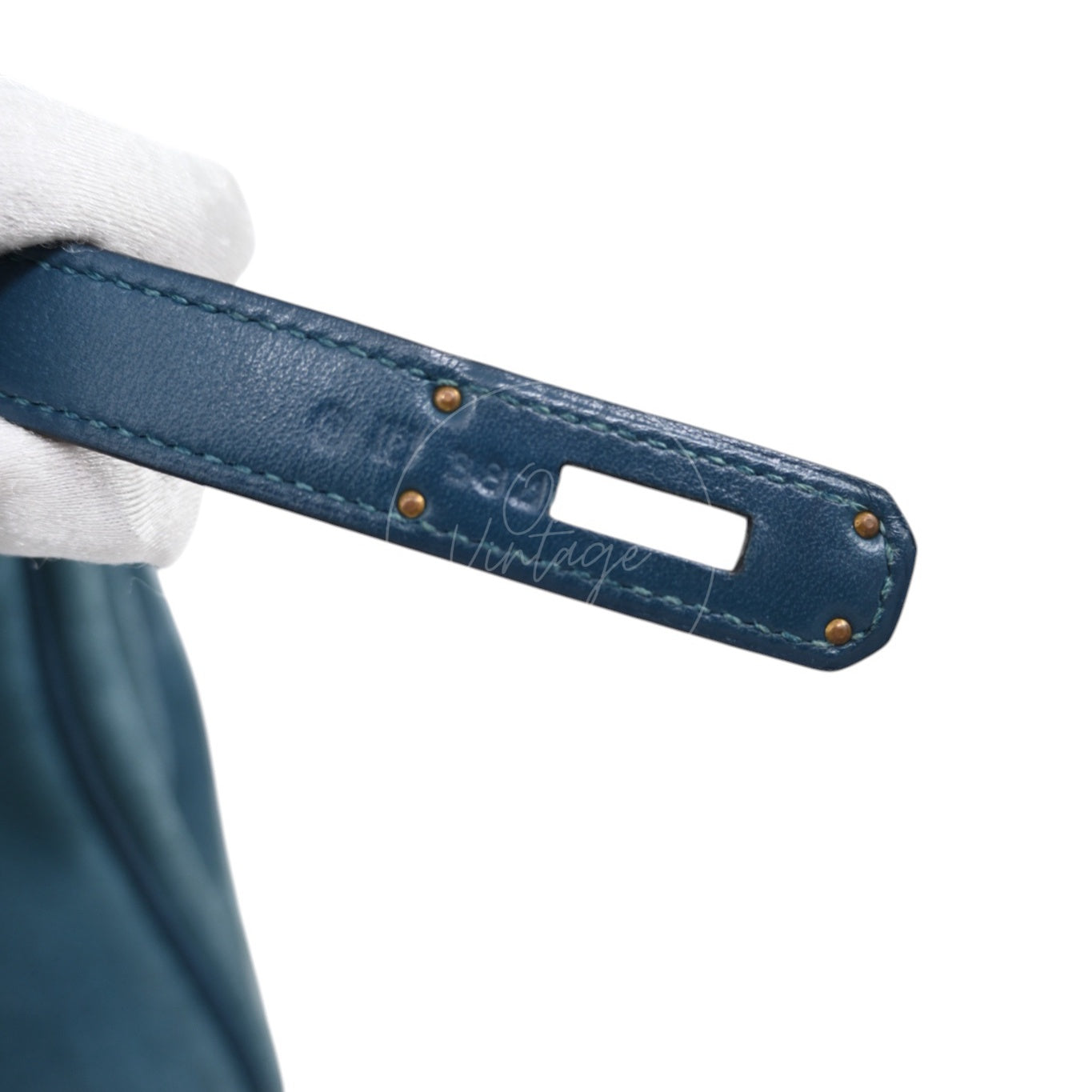 [Pre-owned] Hermes B30 Suede Blue