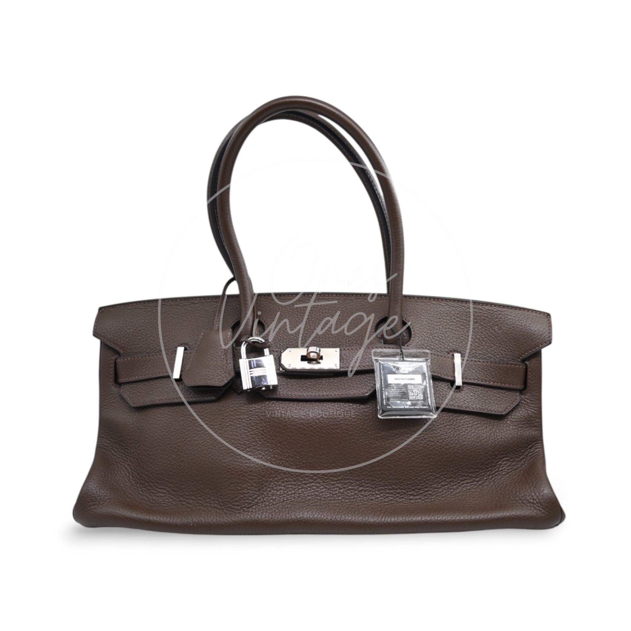 [Pre-owned] Hermes Shoulder 42 Brikin Ebene Handbag