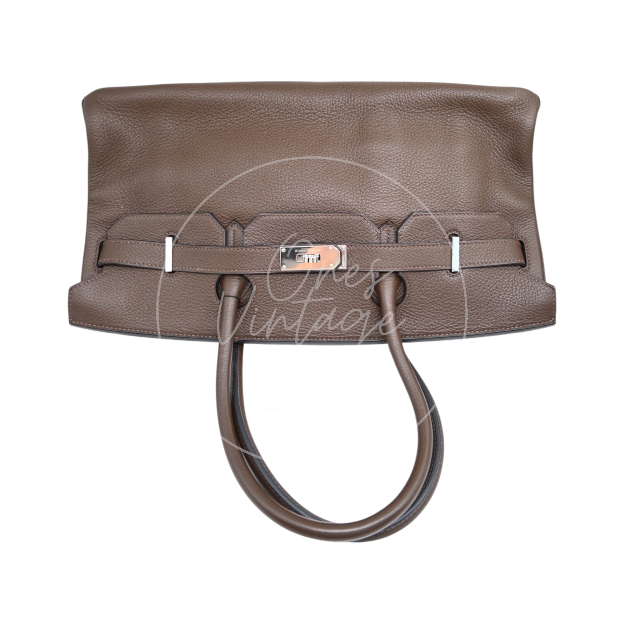 [Pre-owned] Hermes Shoulder 42 Brikin Ebene Handbag