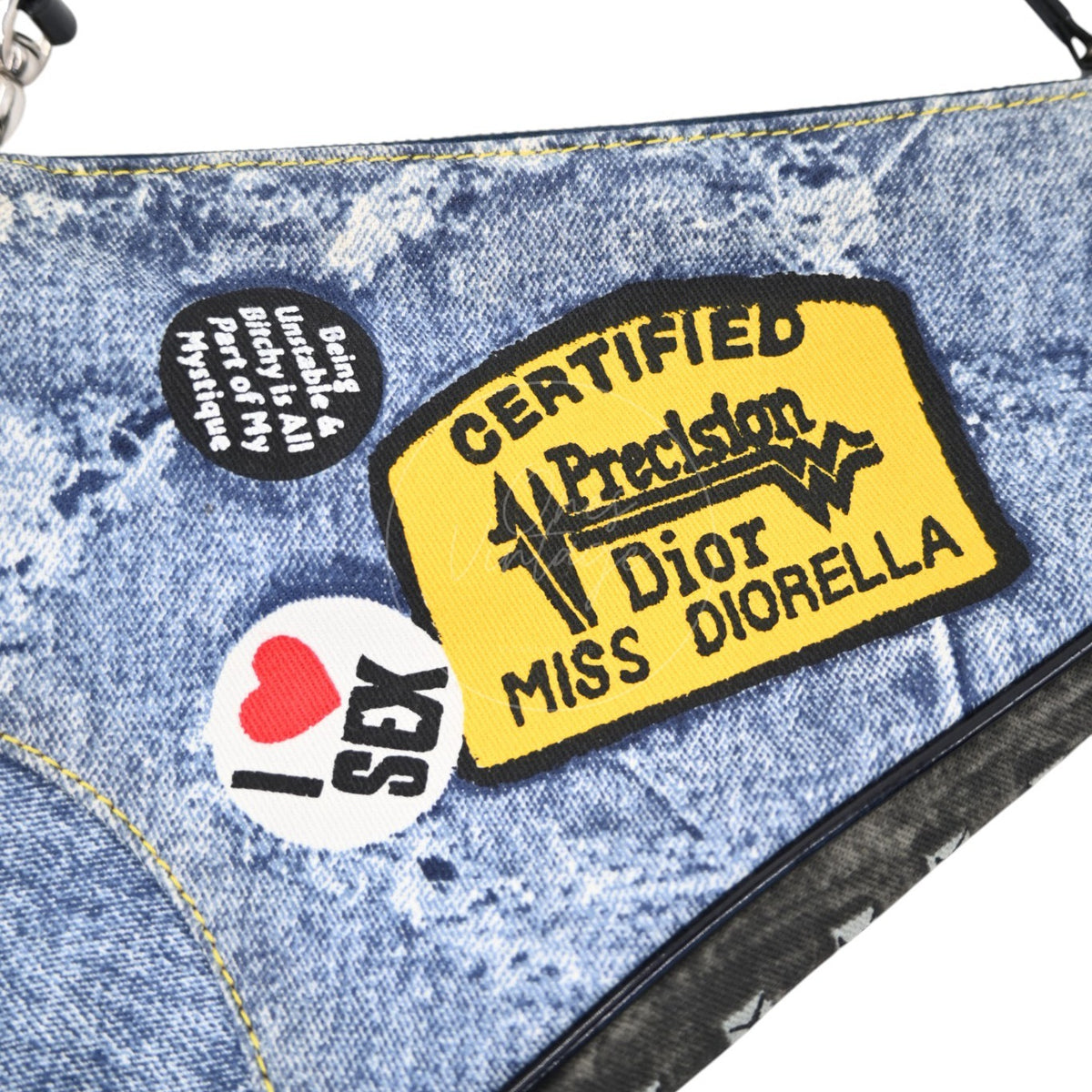 Christian Dior Denim Saddle Bag 2001
