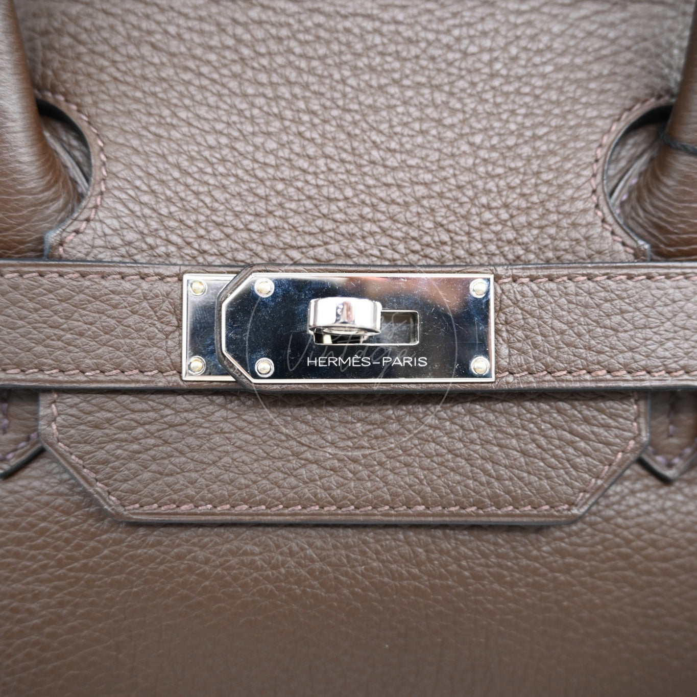 [Pre-owned] Hermes Shoulder 42 Brikin Ebene Handbag