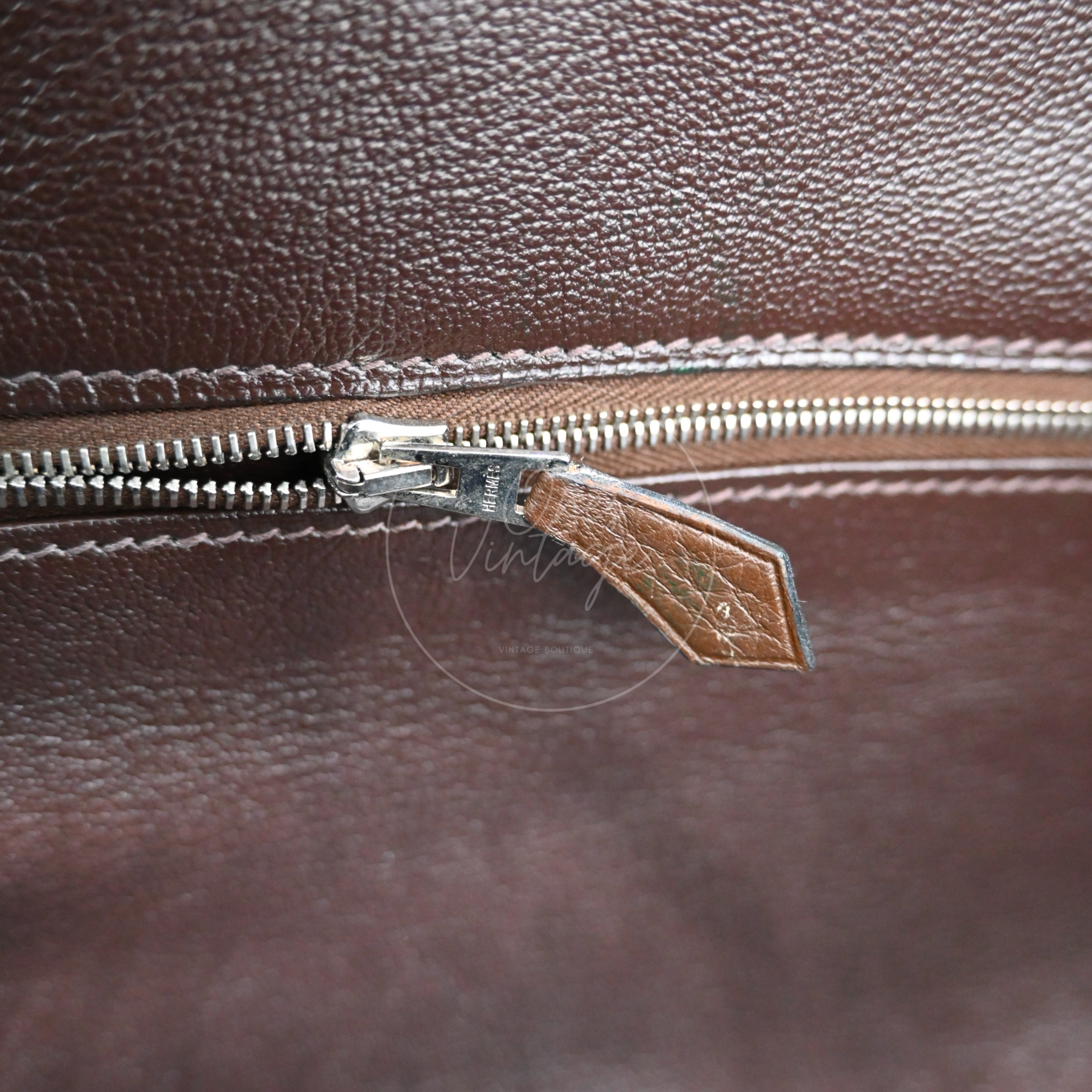 [Pre-owned] Hermes Shoulder 42 Brikin Ebene Handbag