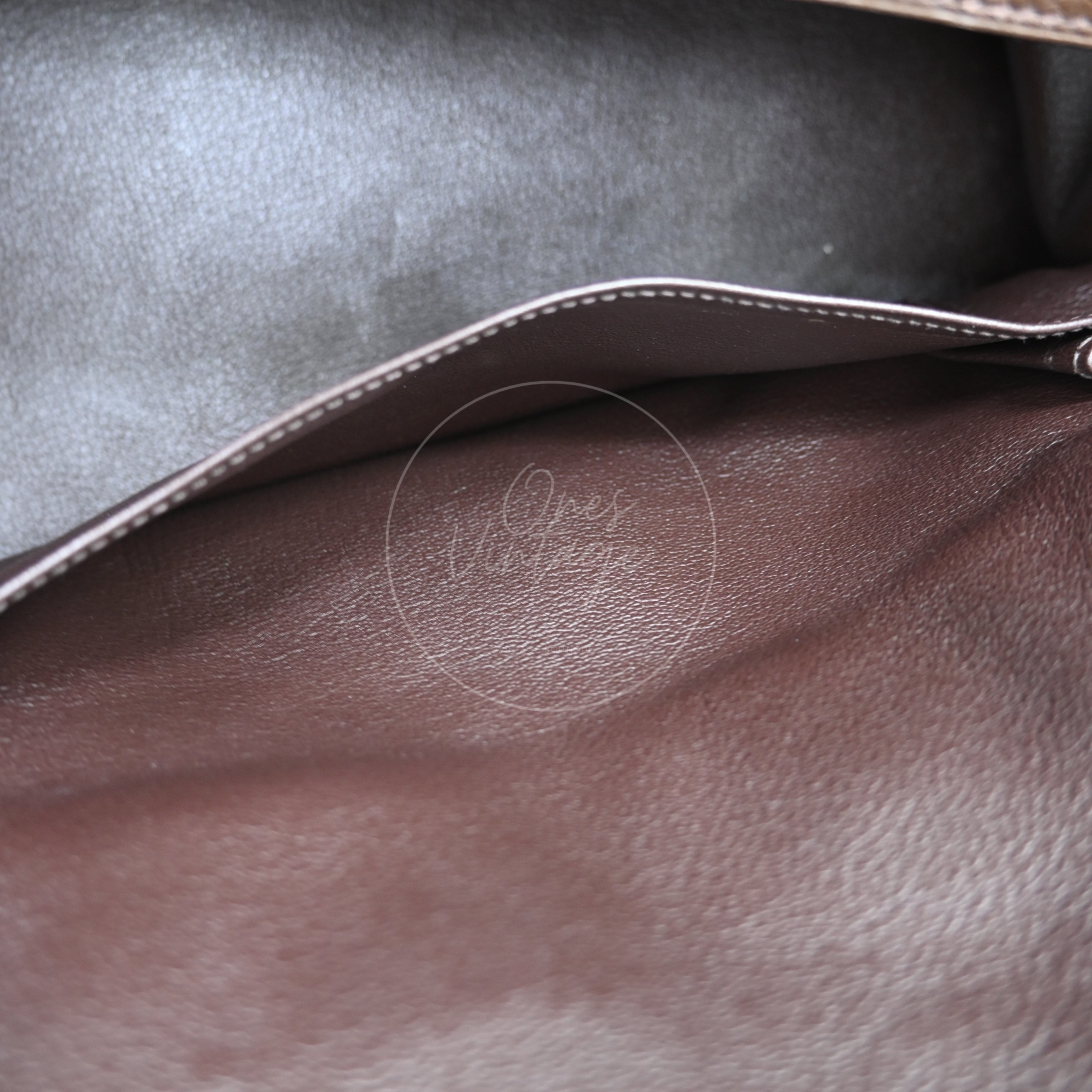 [Pre-owned] Hermes Shoulder 42 Brikin Ebene Handbag