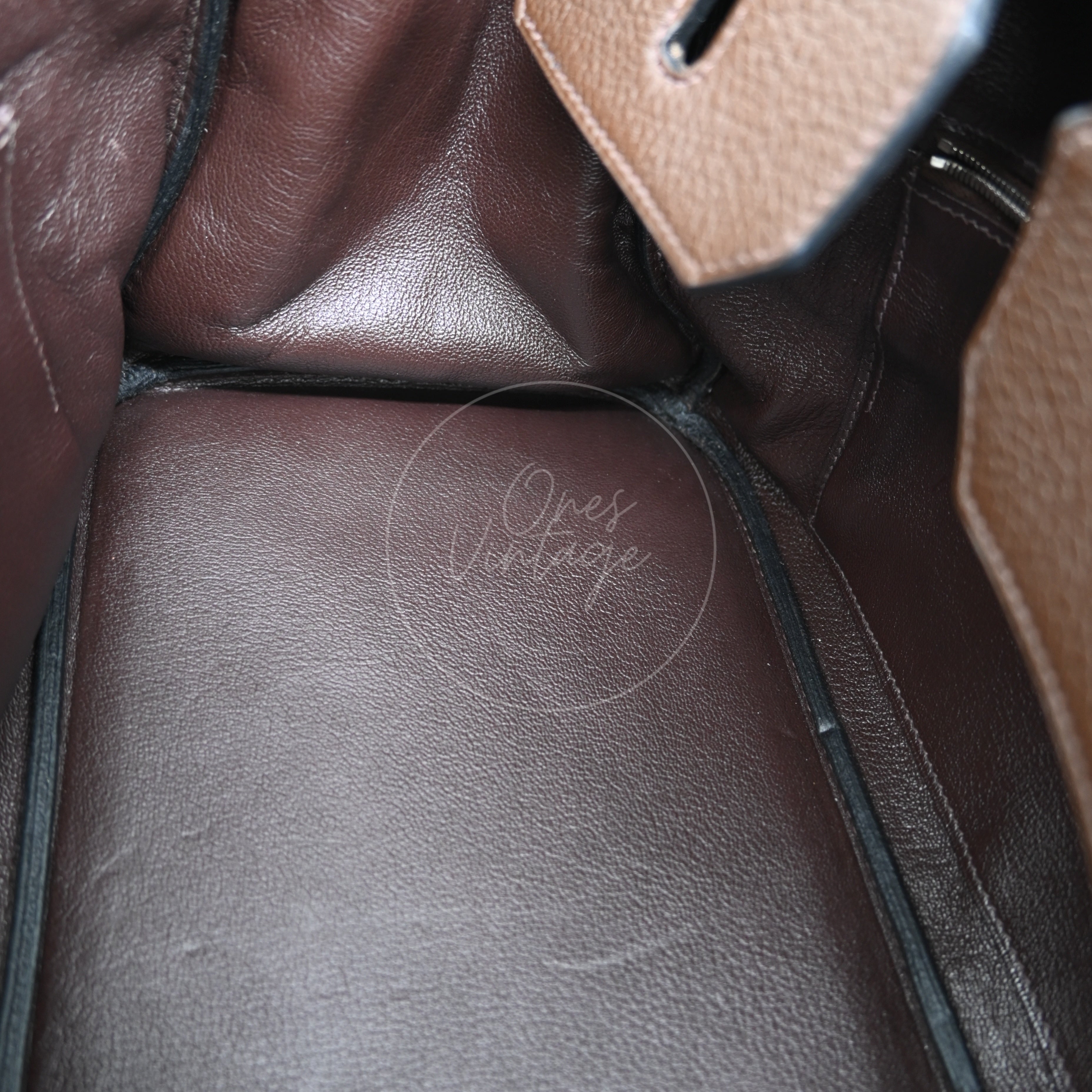[Pre-owned] Hermes Shoulder 42 Brikin Ebene Handbag