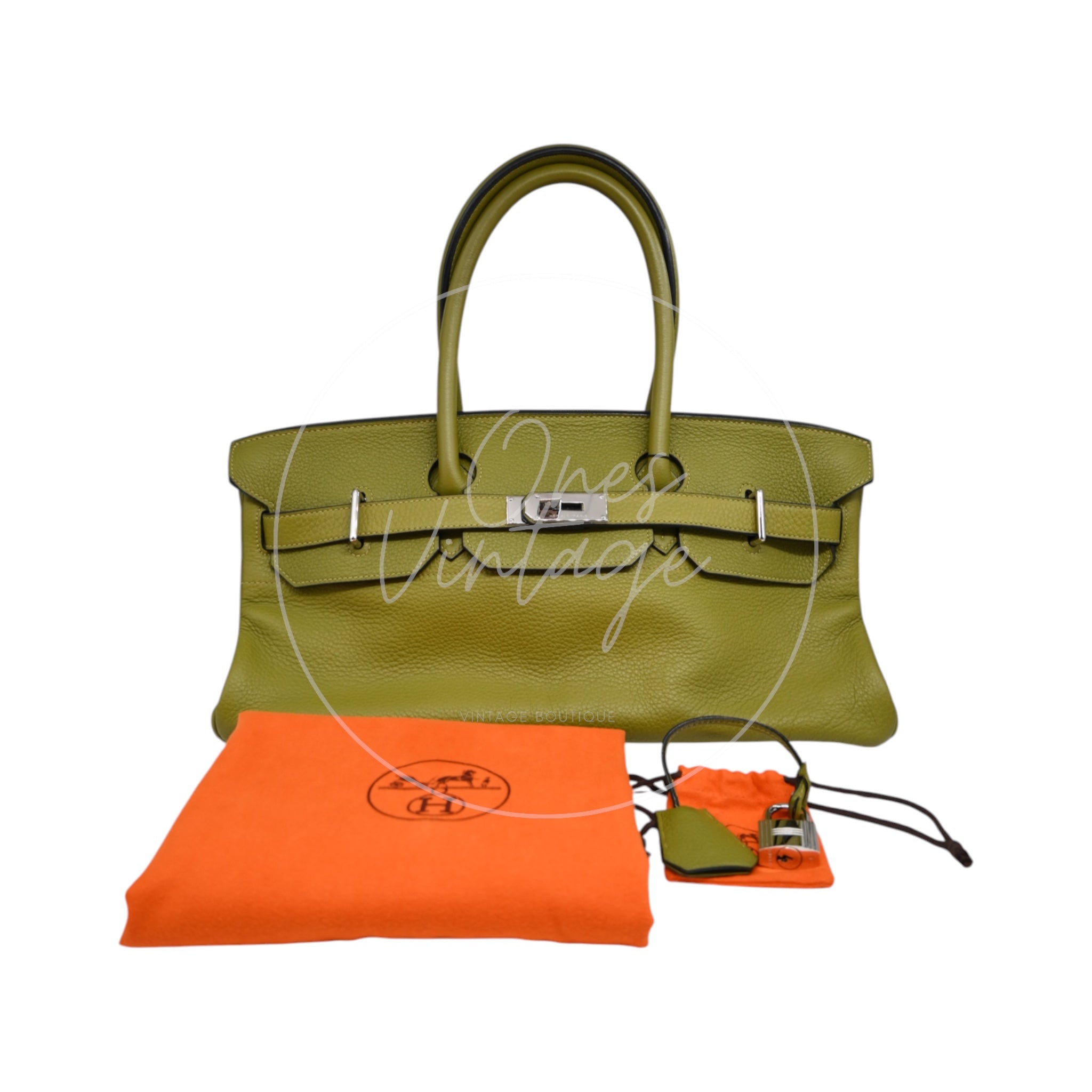 [Pre-owned] Hermes Shoulder Birkin Vert Chartreuse TC PHW