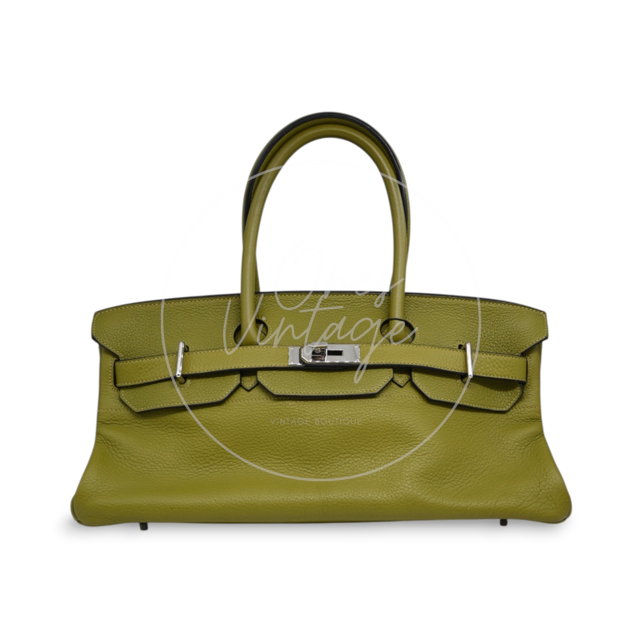 [Pre-owned] Hermes Shoulder Birkin Vert Chartreuse TC PHW