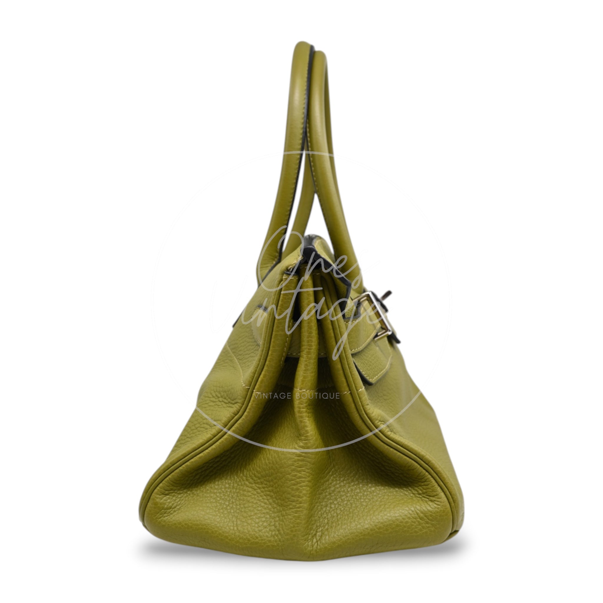 [Pre-owned] Hermes Shoulder Birkin Vert Chartreuse TC PHW