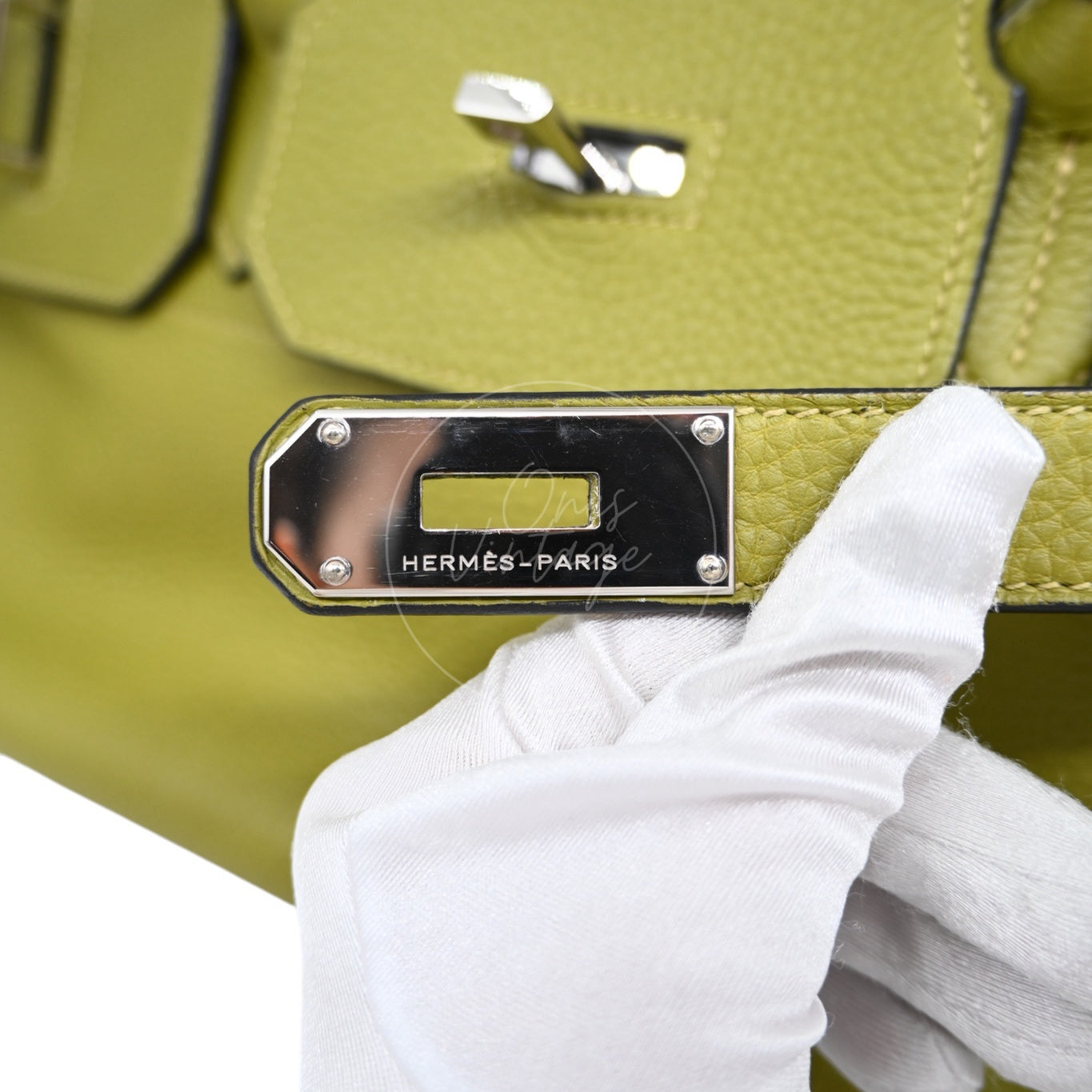 [Pre-owned] Hermes Shoulder Birkin Vert Chartreuse TC PHW