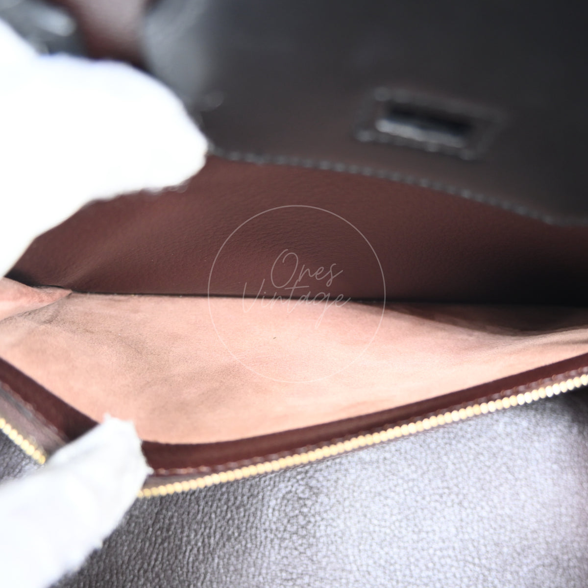 Hermes Birkin 30 Box Leather GHW Ébène and Black Square I