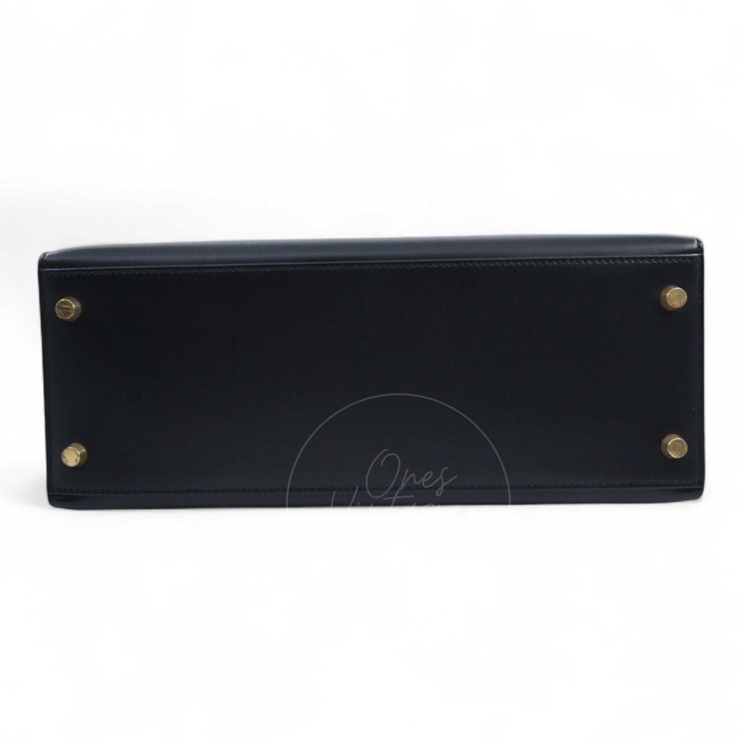 [Pre-owned] Hermes Kelly 28 Black Box GHW Stamp Circle Z