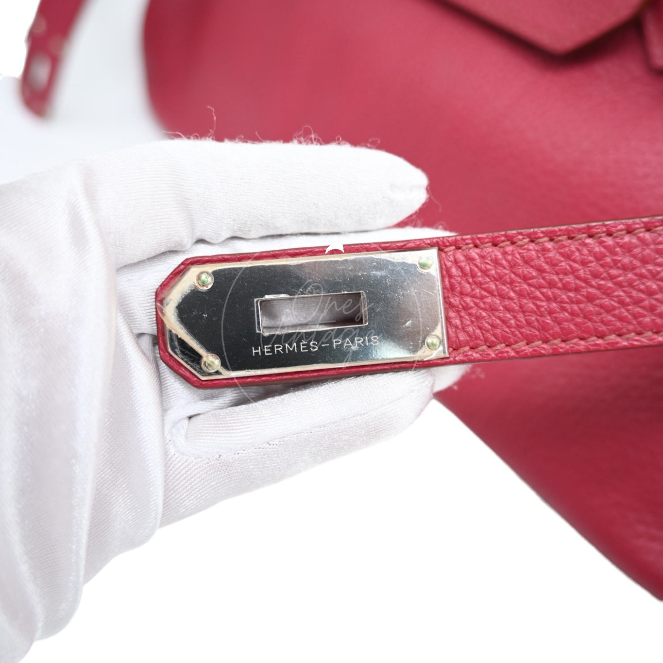 [Pre-owned] Hermès JPG Shoulder Birkin 42 PHW Rubis