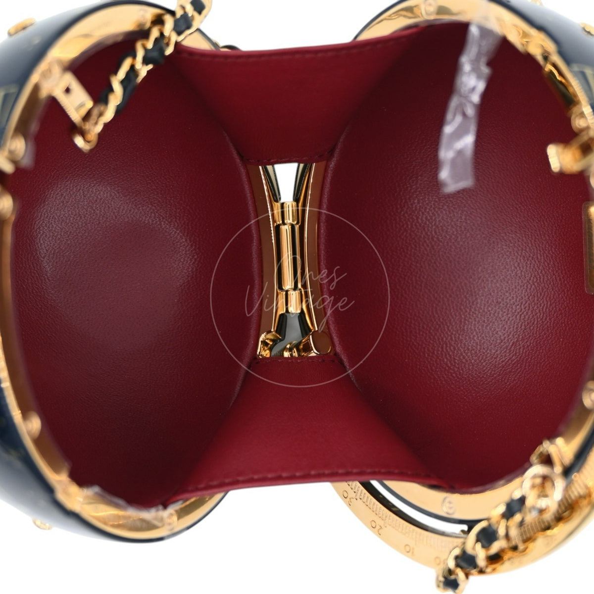 Chanel Constellation Globe Minaudiè Resin Strass GHW Dark Blue Gold Series KX
