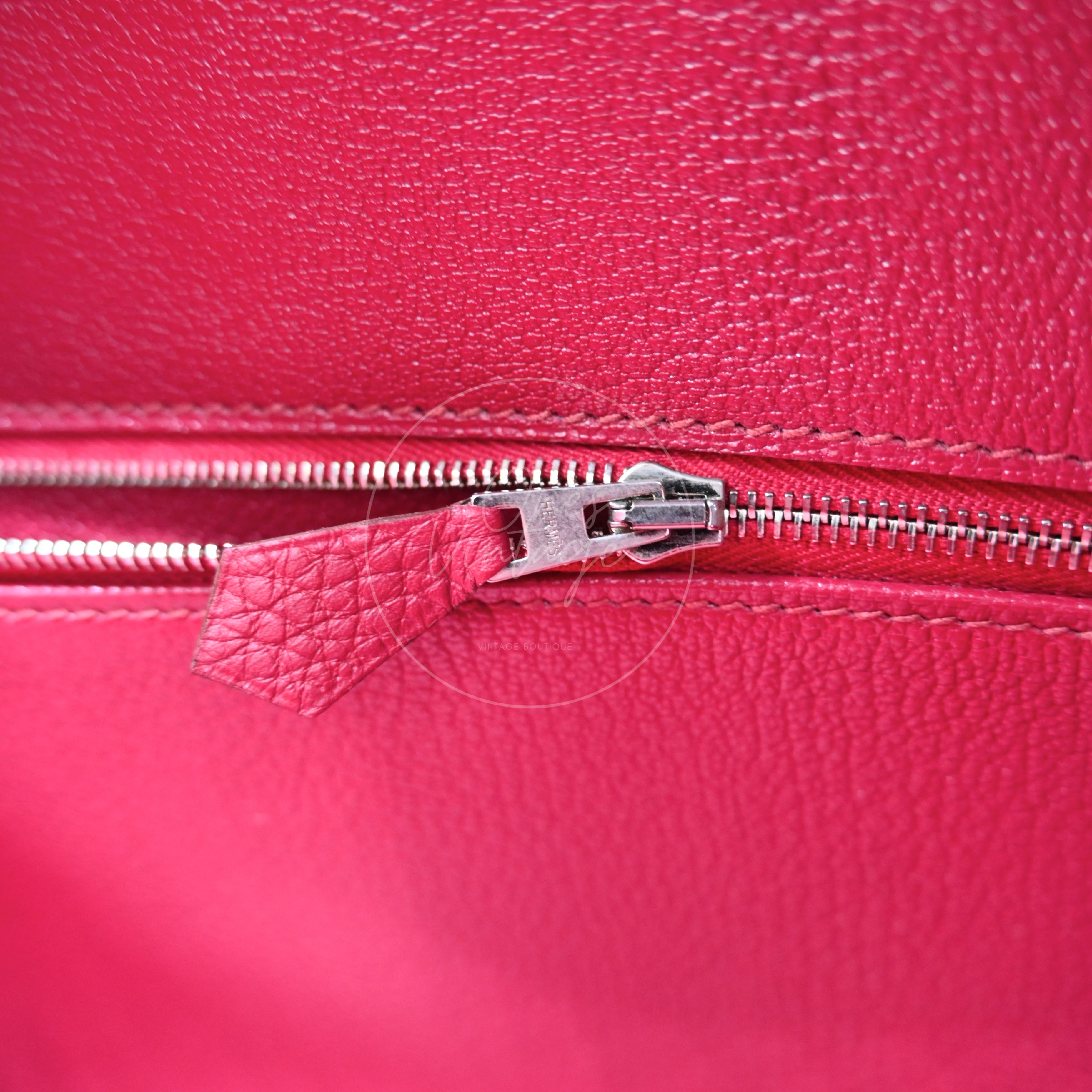 [Pre-owned] Hermès JPG Shoulder Birkin 42 PHW Rubis