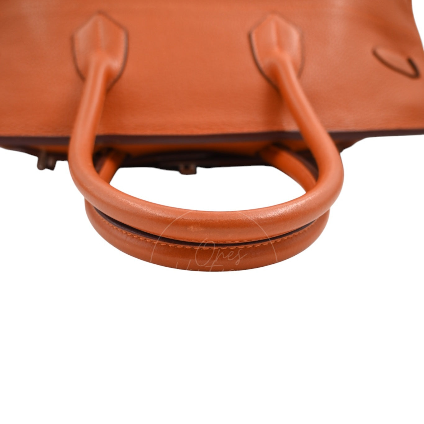 [Pre-owned] Hermes Shoulder Birkin 42 JPG Orange PHW Handbag