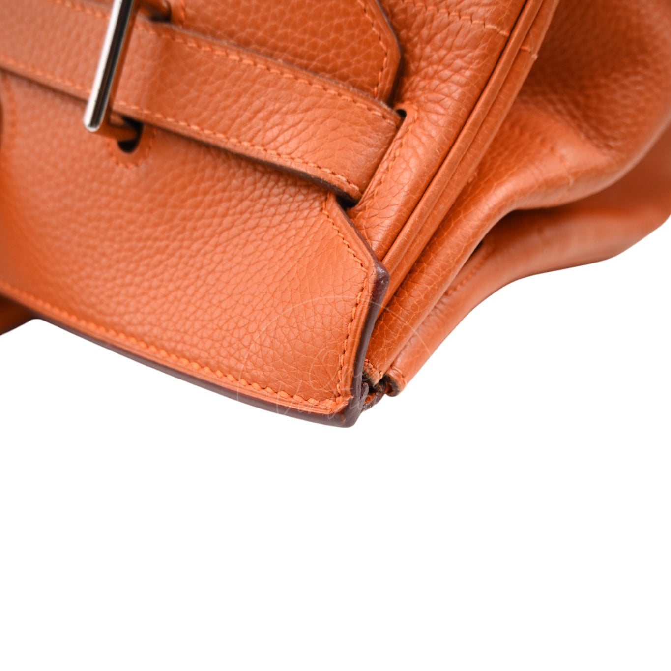 [Pre-owned] Hermes Shoulder Birkin 42 JPG Orange PHW Handbag