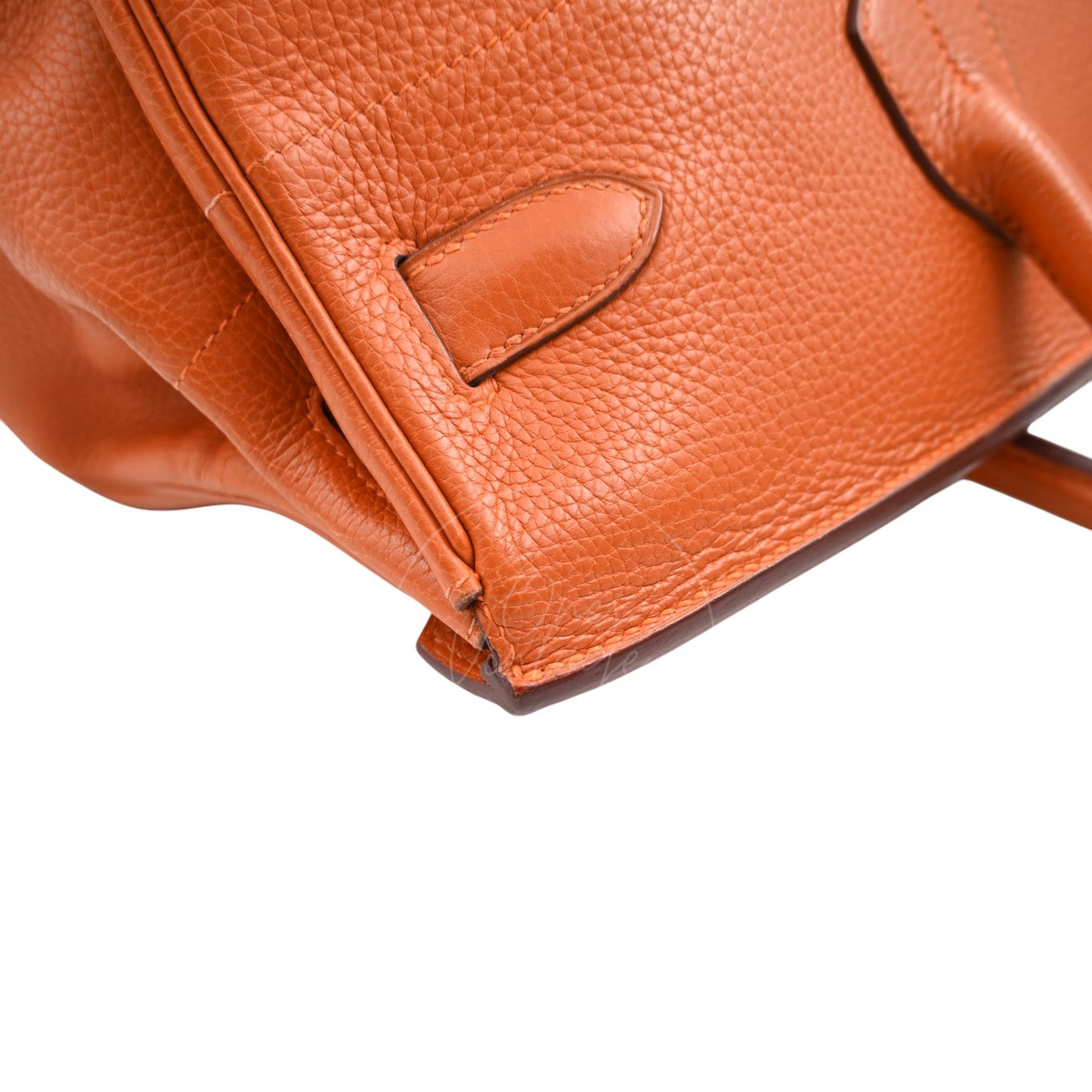 [Pre-owned] Hermes Shoulder Birkin 42 JPG Orange PHW Handbag